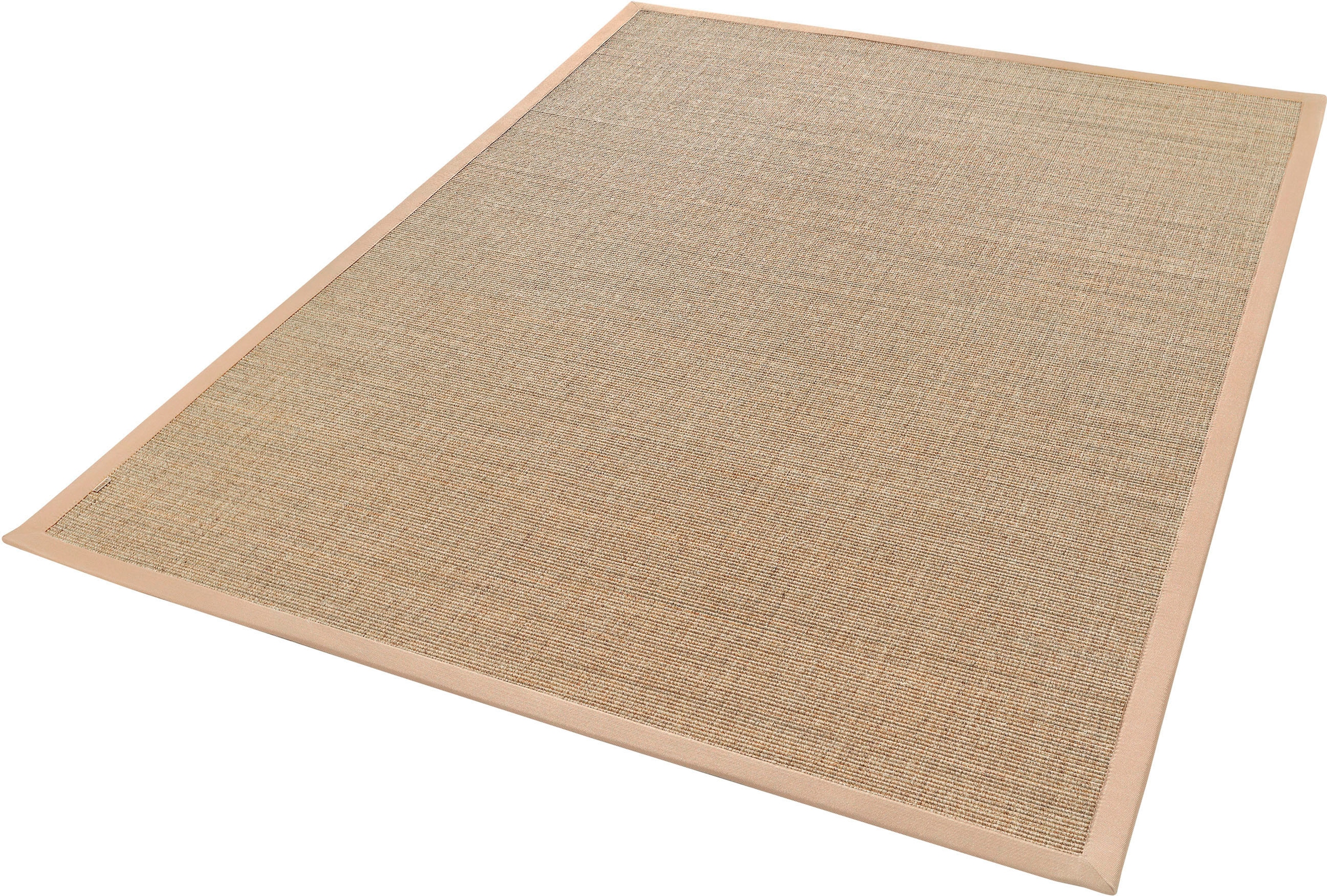 Dekowe Sisalteppich "Mara S2 mit Bordüre", rechteckig, 5 mm Höhe, Flachgewebe, Material: 100% Sisal, Wohnzimmer