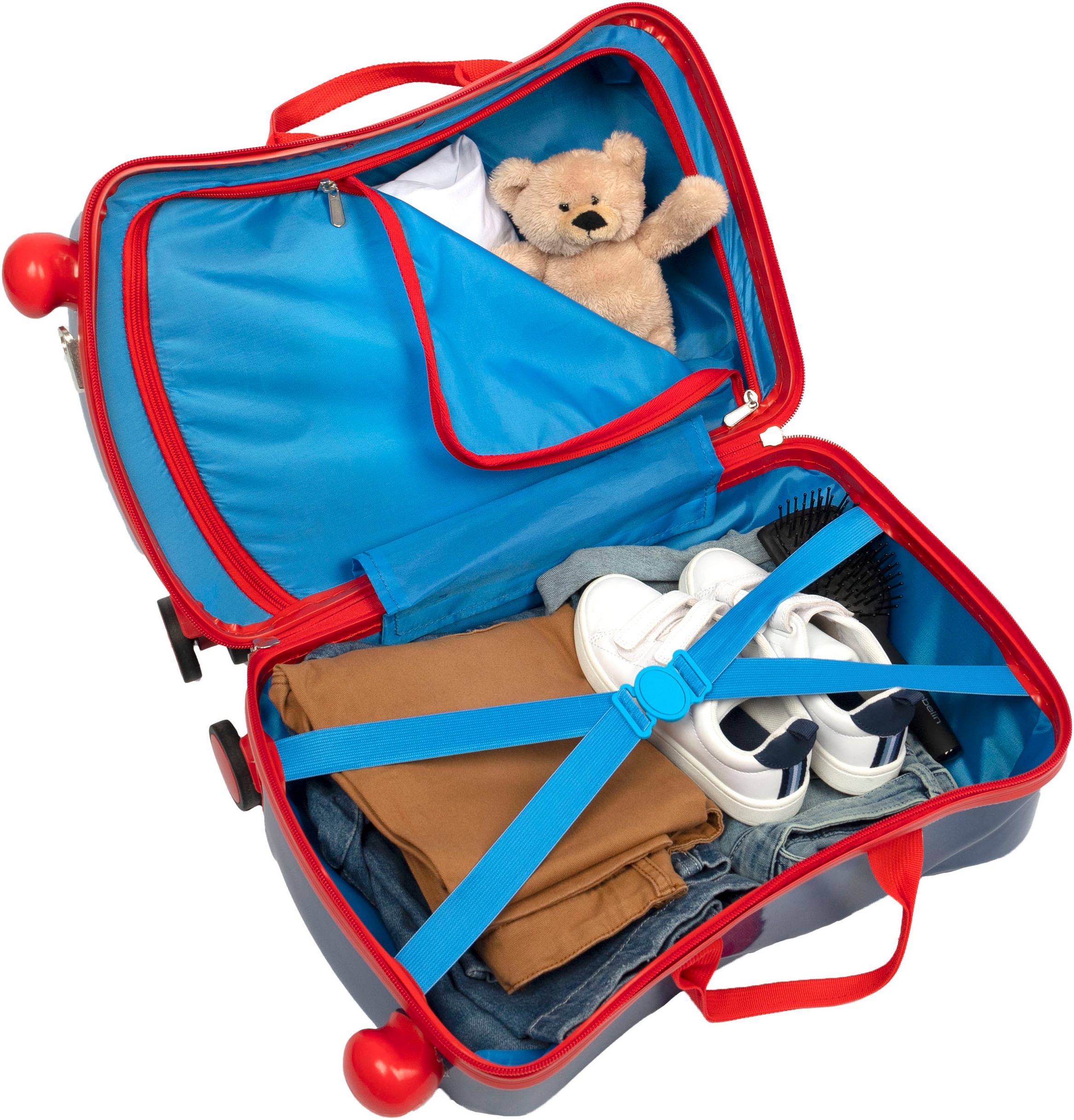 Thumbnail - UNDERCOVER Kinderkoffer "Ride-on Trolley, Spider-Man" 20 l 4 Rollen zum sitzen und ziehen