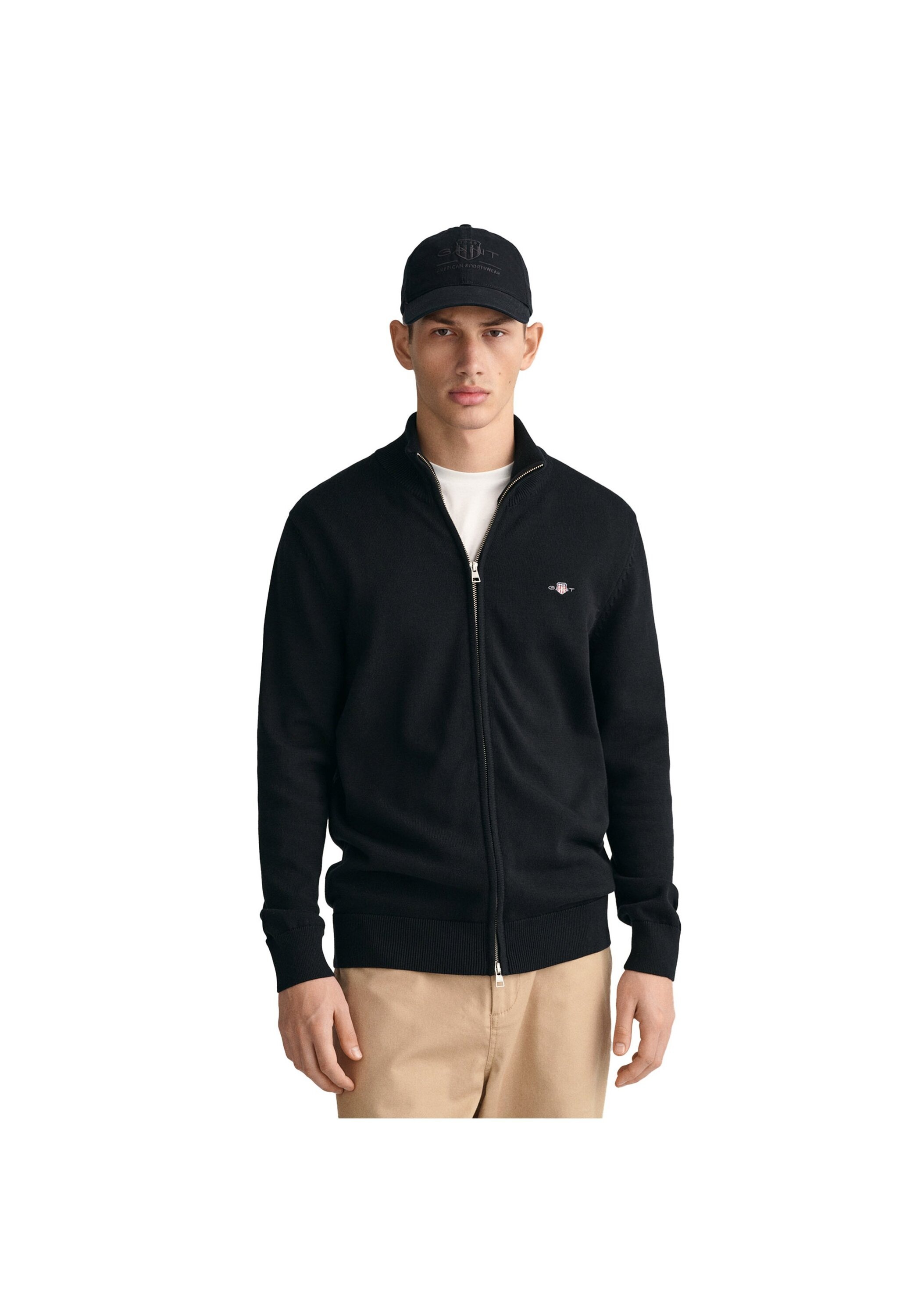 Gant Sweatshirt »Strickjacke CASUAL COTTON ZIP CARDIGAN«