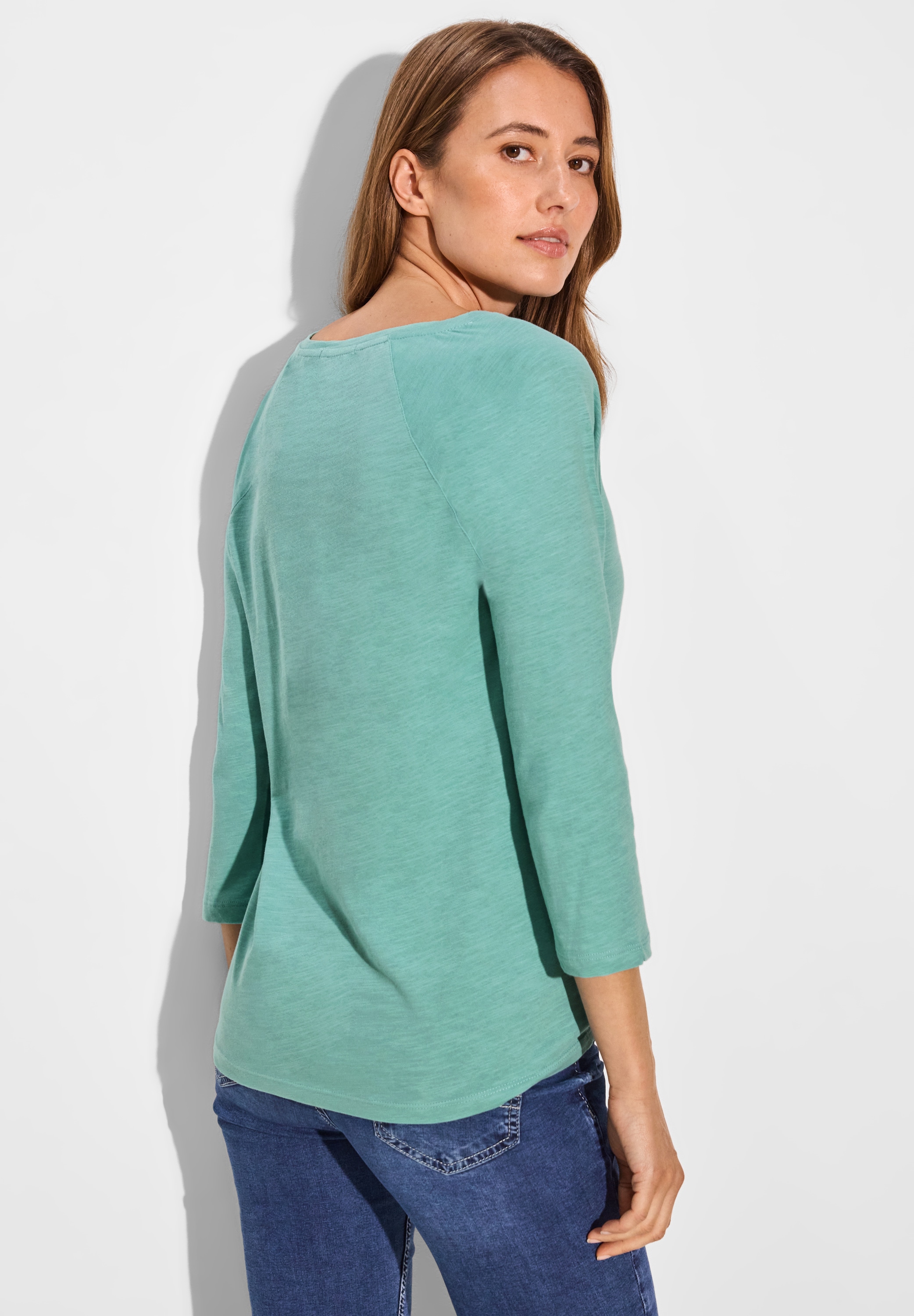 Cecil 3/4-Arm-Shirt, aus reiner Baumwolle