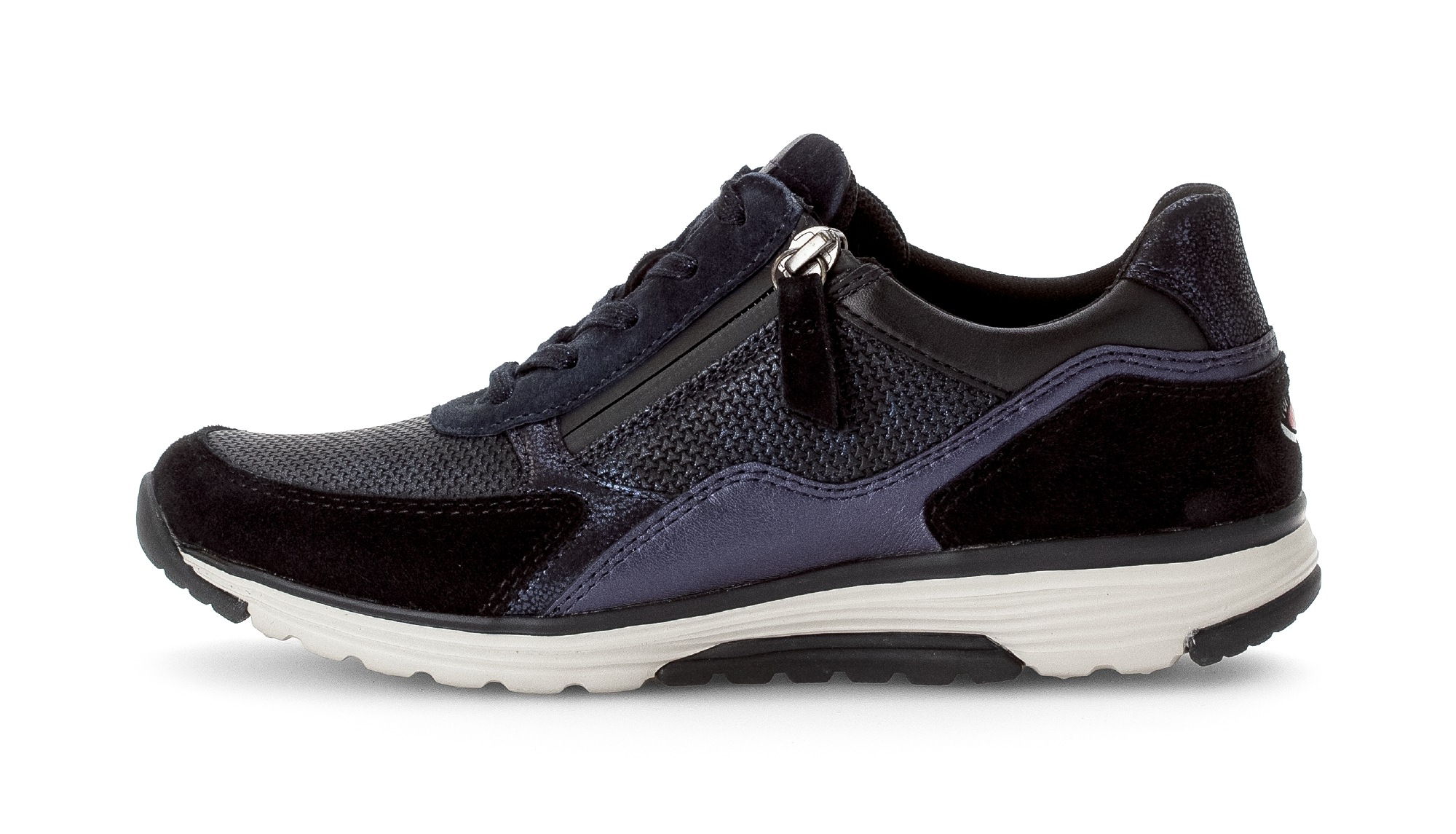 Gabor Rollingsoft Keilsneaker, Komfortschuh, Halbschuh, Schnürschuh mit Logo an der Ferse