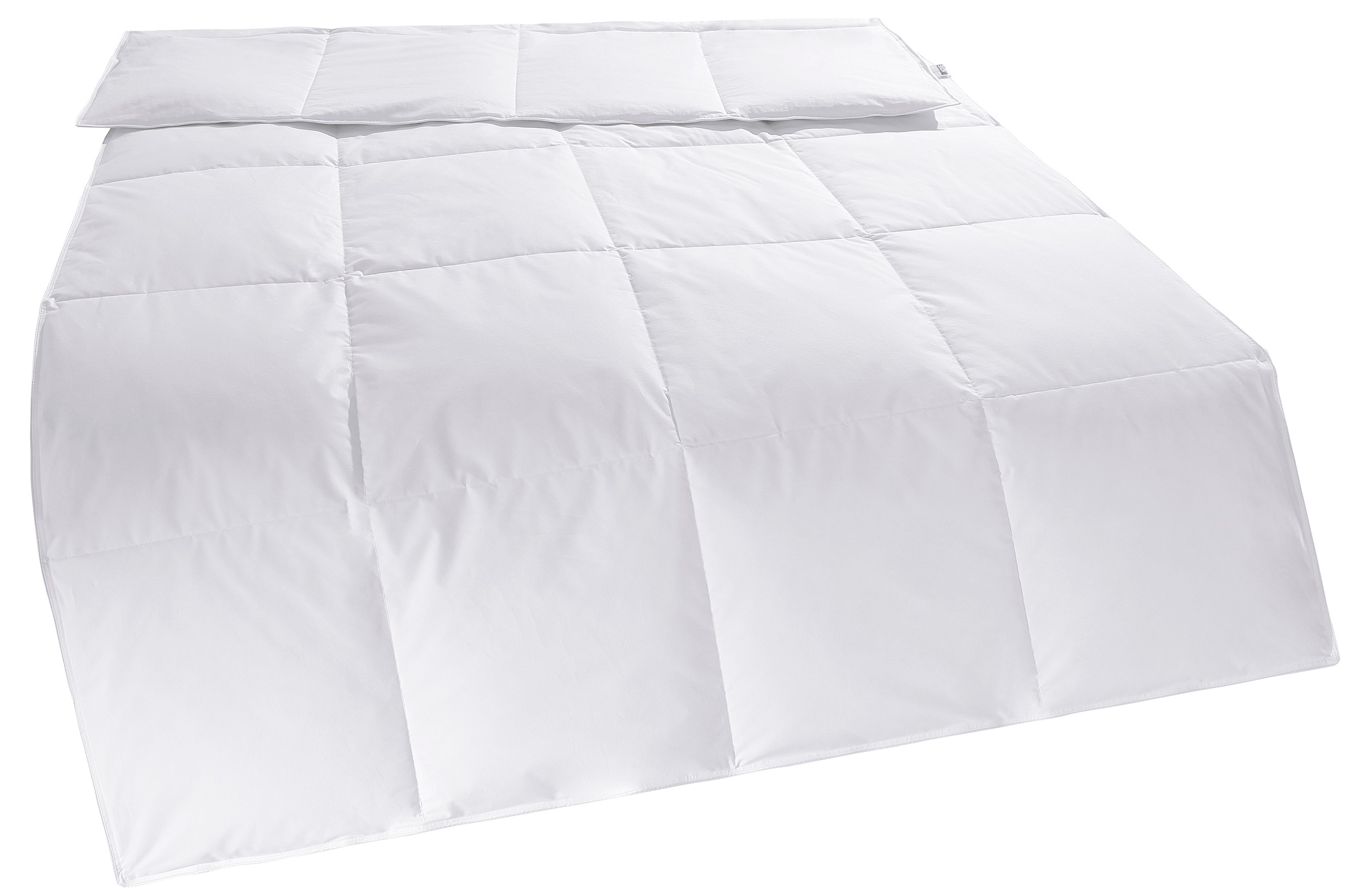 my home Daunenbettdecke + Kopfkissen »Cyra Set, Bettdecke 135x200 & 155x220 cm mit Kissen 80x80 cm«, (Spar-Set), Set, wo besonders auf artgerechte Haltung der Tiere geachtet wird