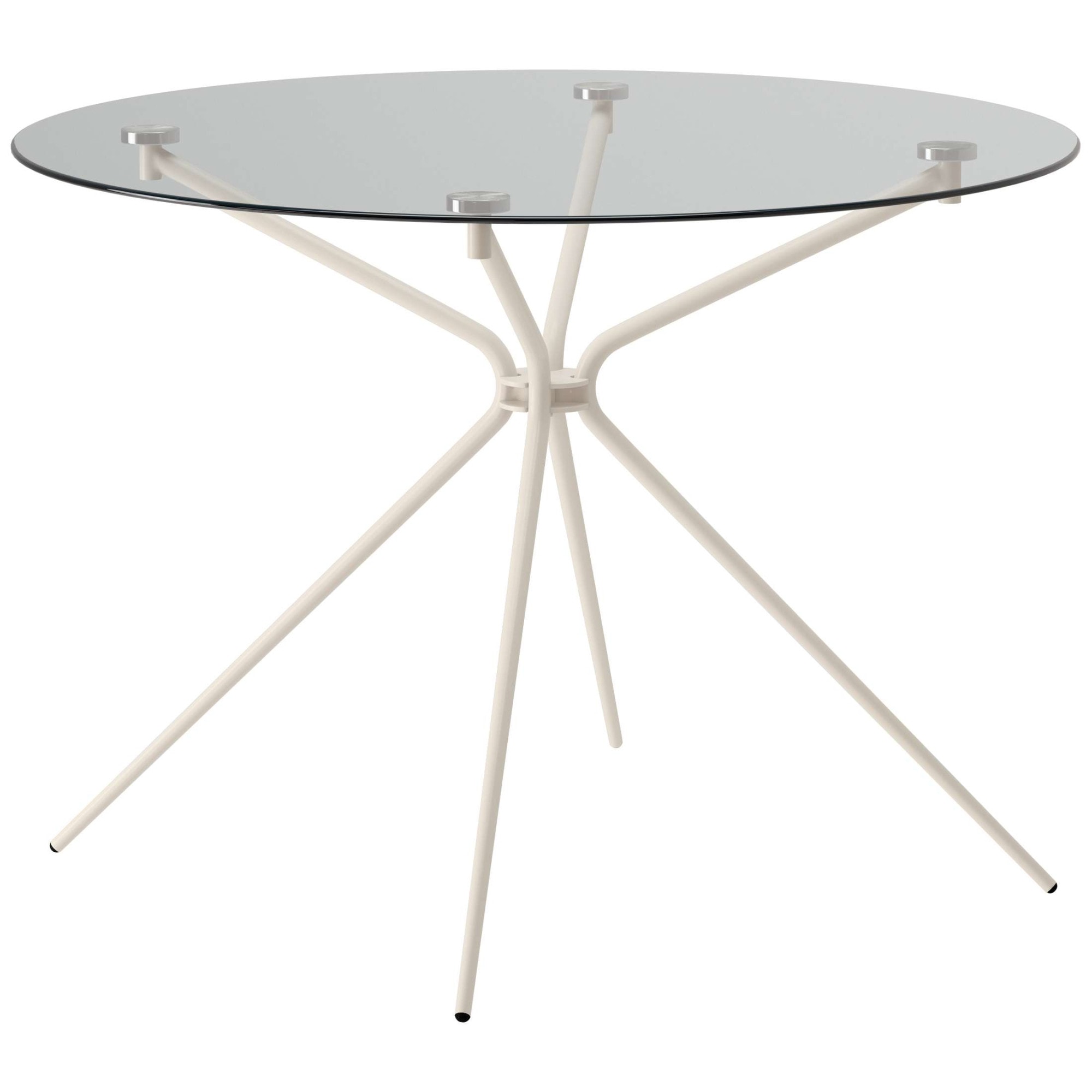 OTTO home Esstisch "Silvi, TOPSELLER" Esstisch, Glastisch, Küchentisch, OTTOs Choice, rund, Ø110 cm, Metallgestell