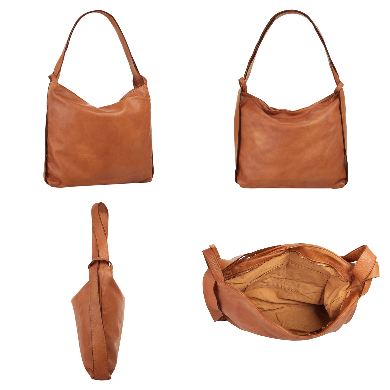forty° Shopper, echt Leder, Made in Italy
