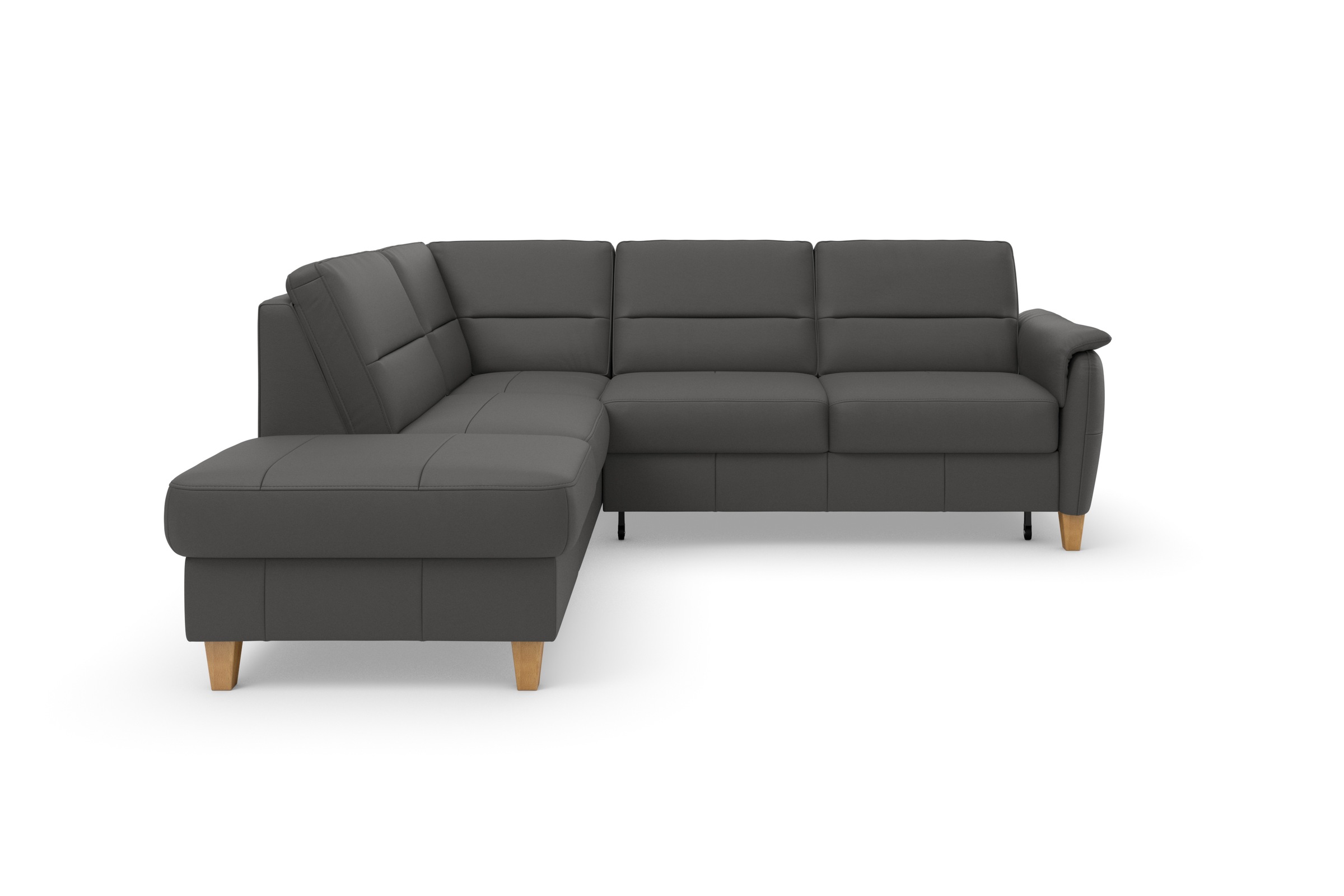 Home affaire Ecksofa »Palmera L-Form«, Federkern, wahlweise mit Bettfunktion und mit/ohne Stauraum