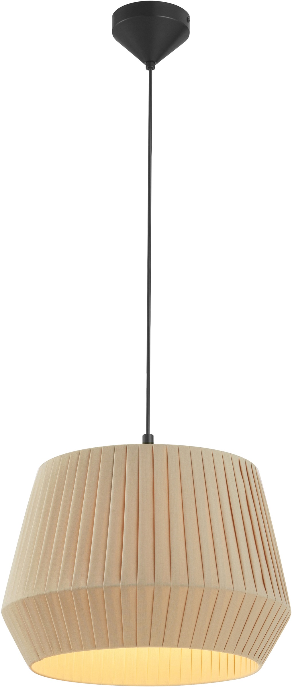 NORDLUX Pendelleuchte "DICTE", Ø 40cm, beige, Esszimmer, Leuchten, Baumwollschirme