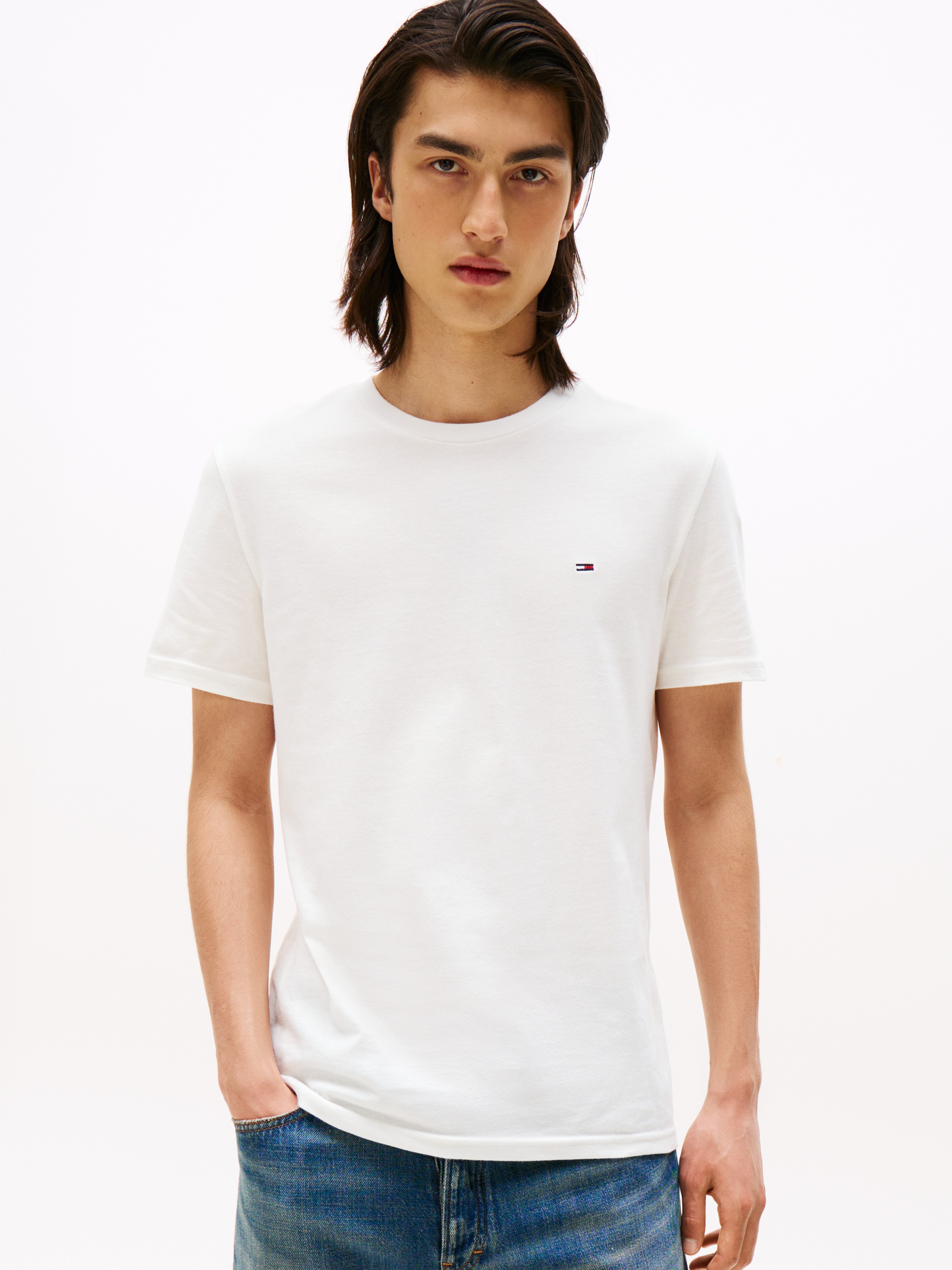 Tommy Jeans Rundhalsshirt "TJM XSLIM 2PACK JERSEY TEE EXT", (Packung, 2er-P günstig online kaufen