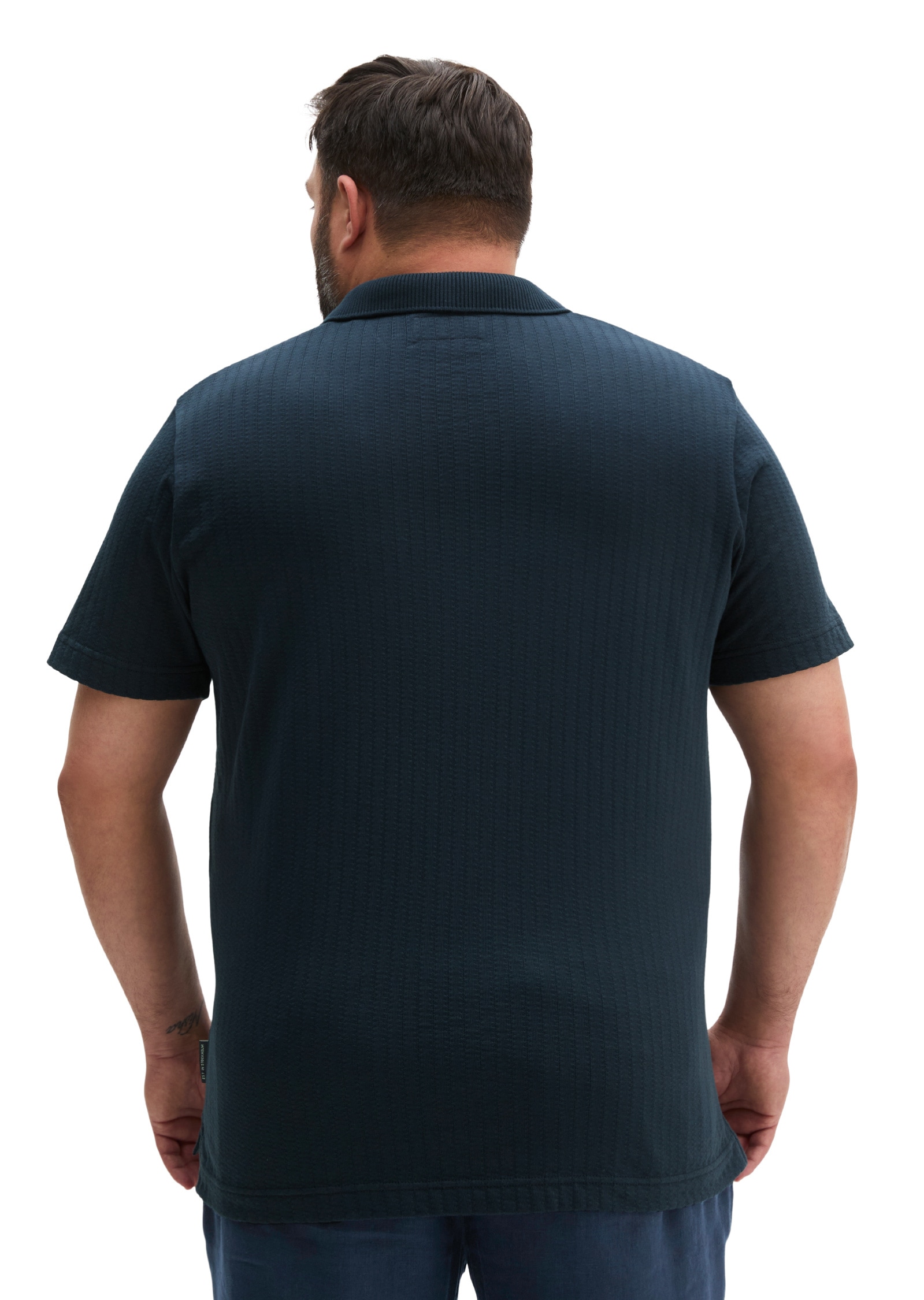 Marc O'Polo Poloshirt »aus schwerem Ripp-Jersey«