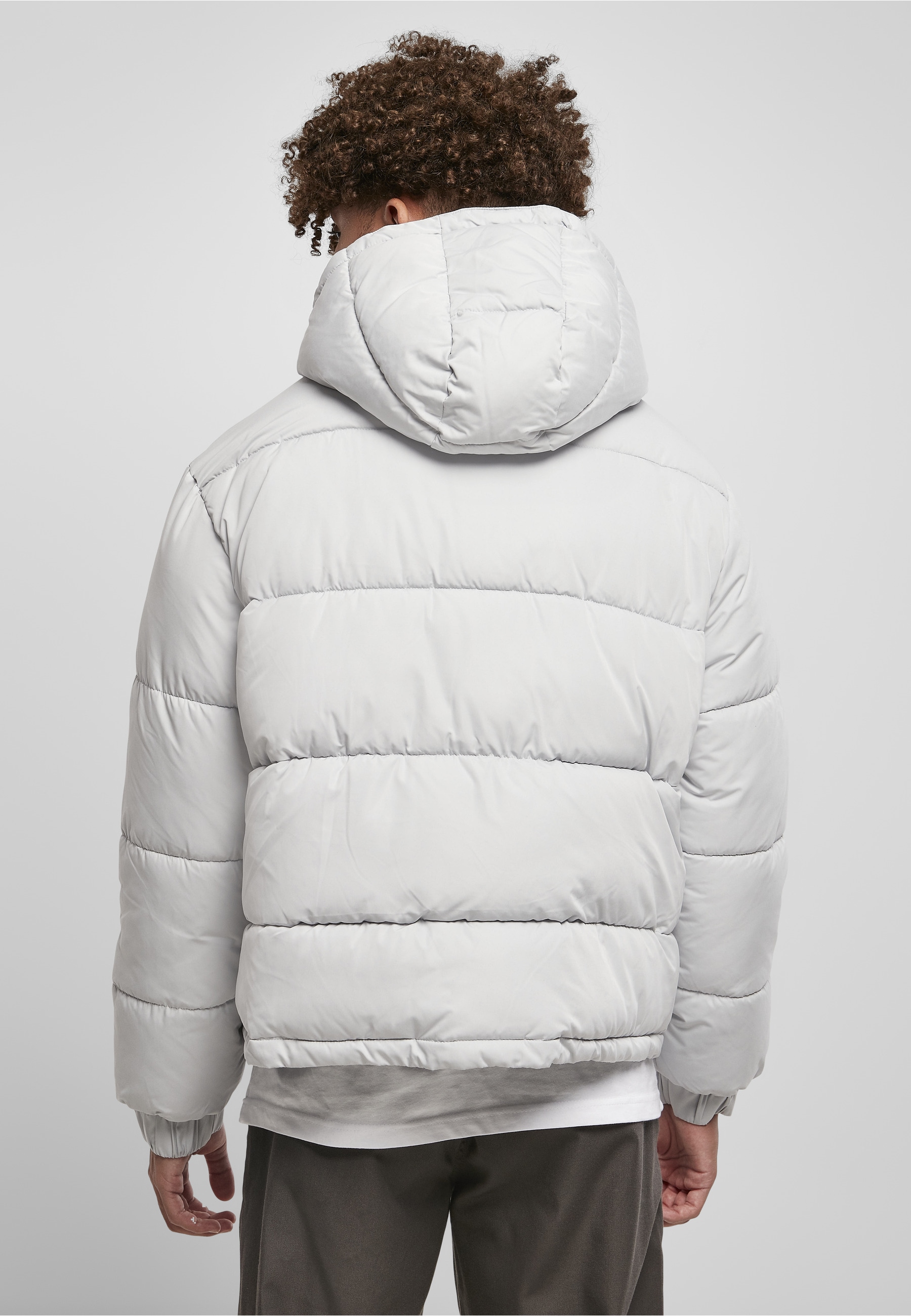 URBAN CLASSICS Winterjacke »Urban Classics Herren Hooded Cropped Pull Over Jacket« 1 Stk. tlg. mit Kapuze