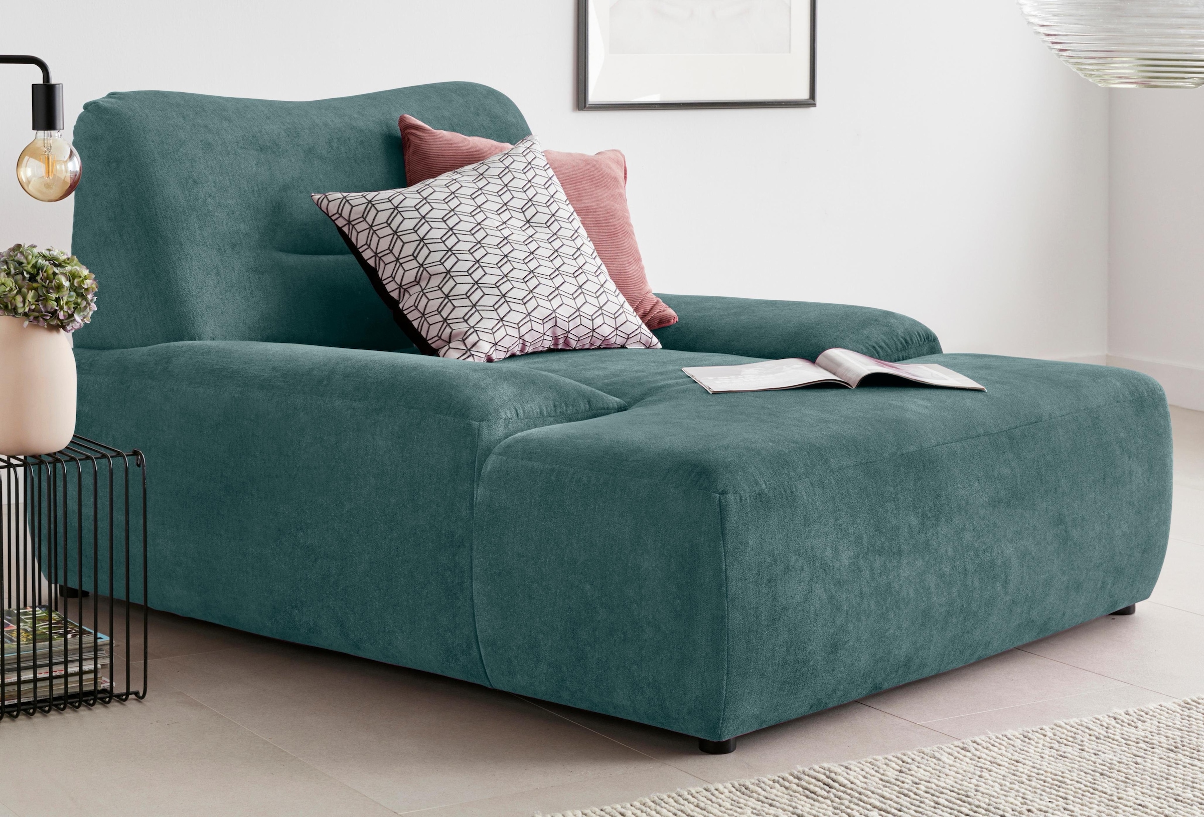 DOMO collection Loveseat "Cesena Designsessel zum Kuscheln, komfortabel Relaxen, Breite 122cm" bequem und stylish, frei im Raum stellbar