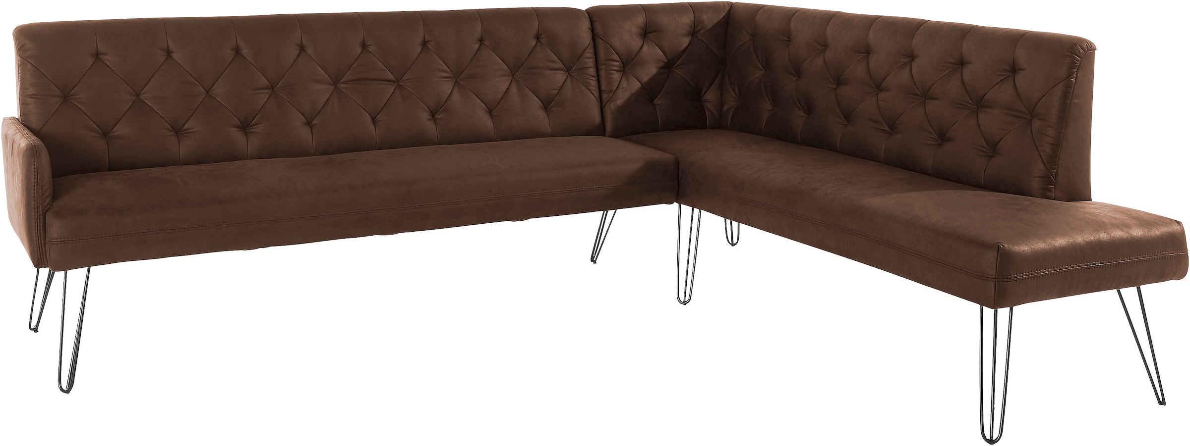 exxpo - sofa fashion Eckbank "Doppio, Chesterfield Optik, komfortabel und b günstig online kaufen