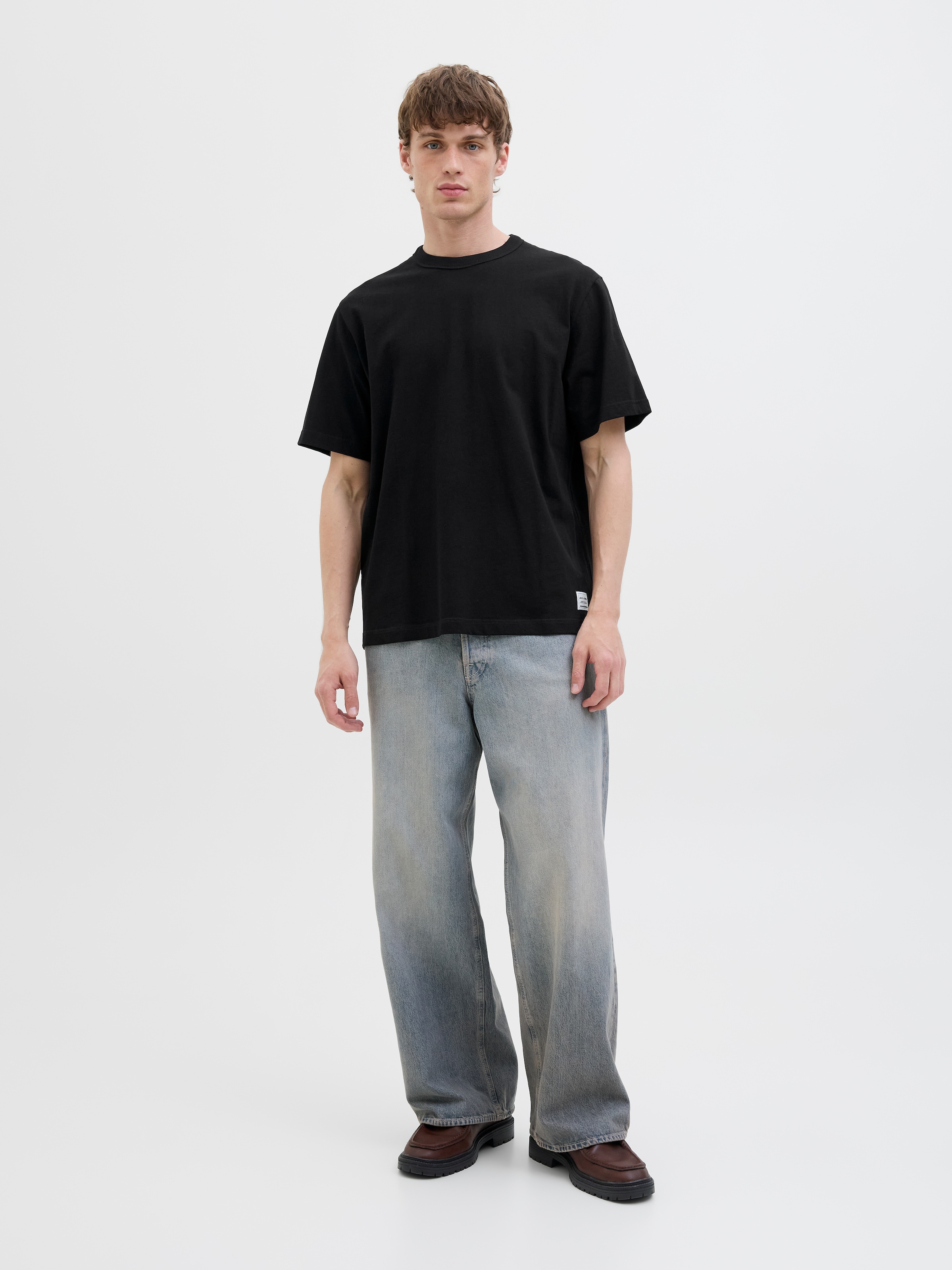 Jack & Jones Rundhalsshirt »JJEDOVER TEE SS CREW NECK«