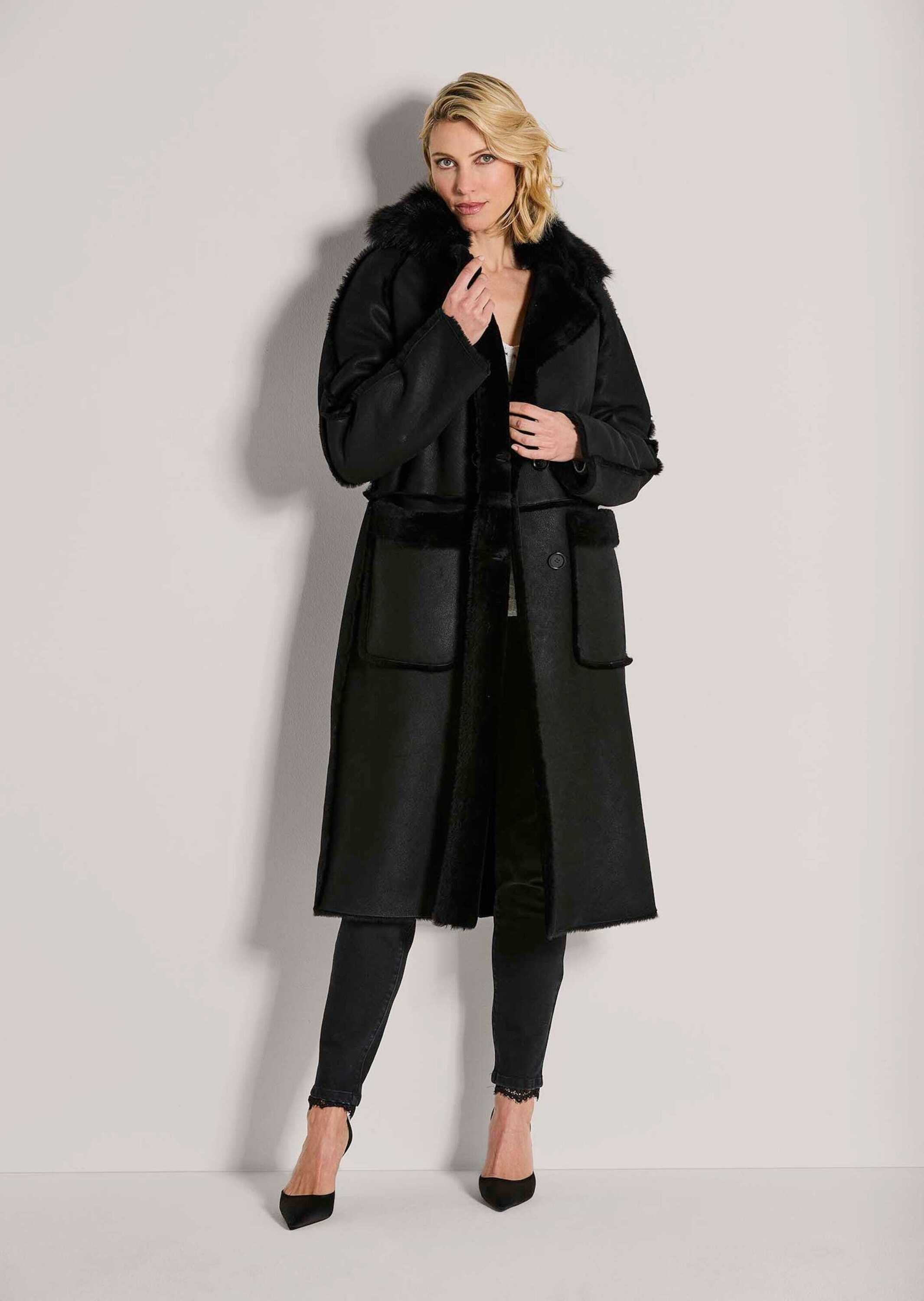 Thumbnail - MADELEINE Langmantel "Lammfellmantel Eleganter Zweireiher aus hochwertigem Lammfell" echtes Lammfell