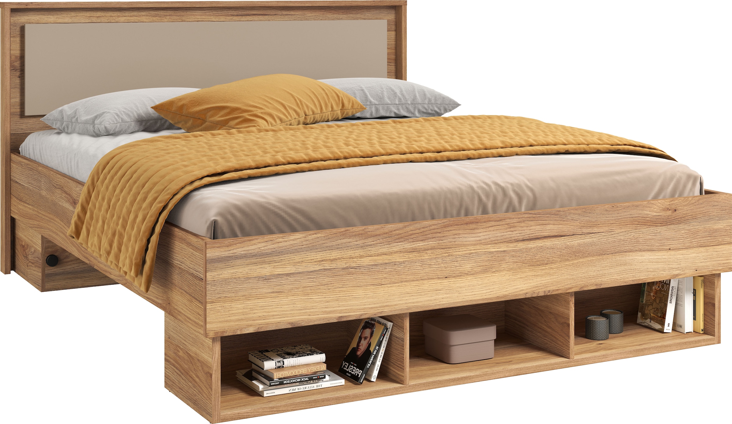 Home affaire Bettgestell "Wharton, 140, 160 oder 180cm Breite, Made in Euro günstig online kaufen