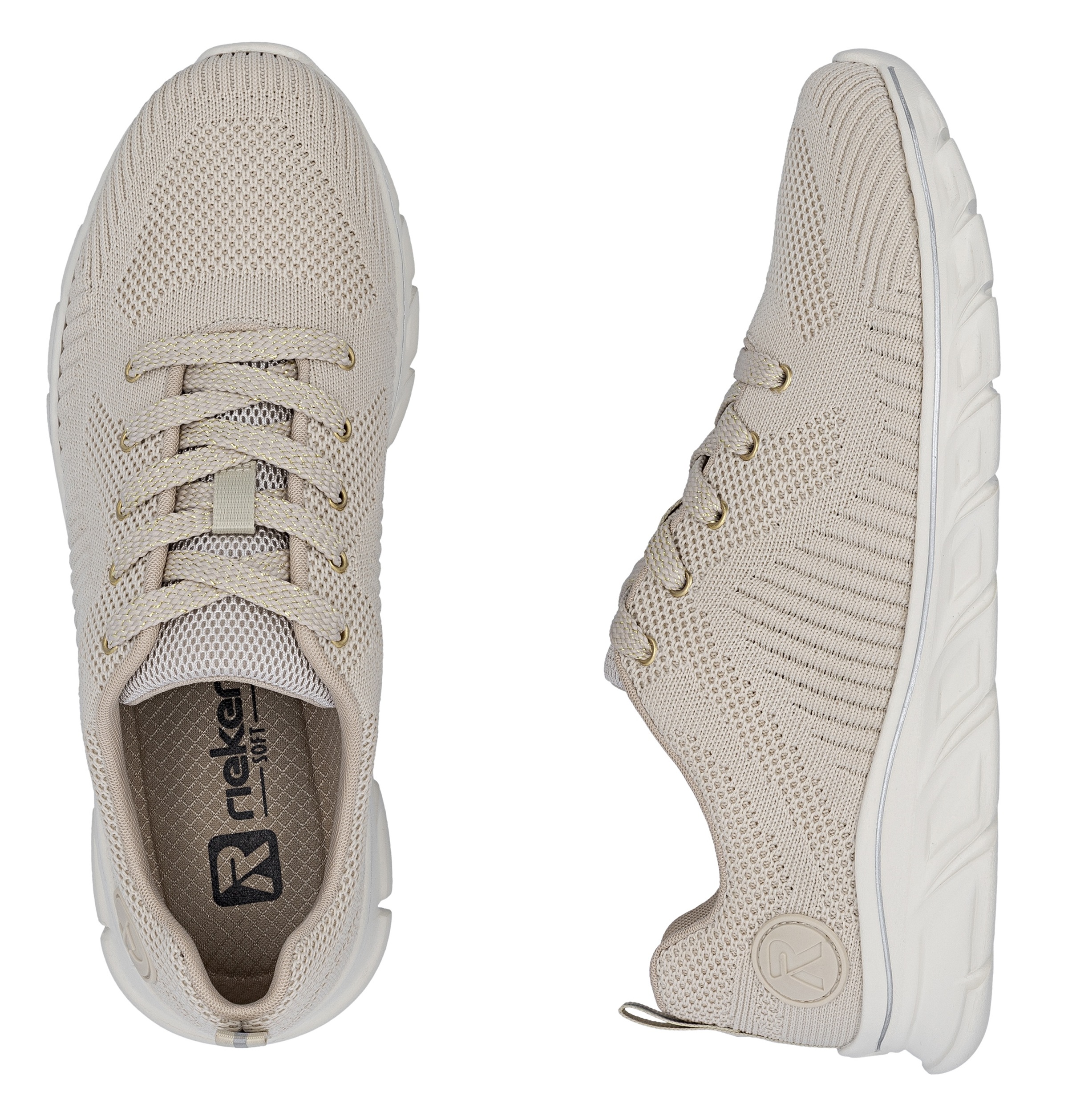 Rieker Sneaker  mit leichter Laufsohle, Freizeitschuh, Halbschuh, Schnürschuh