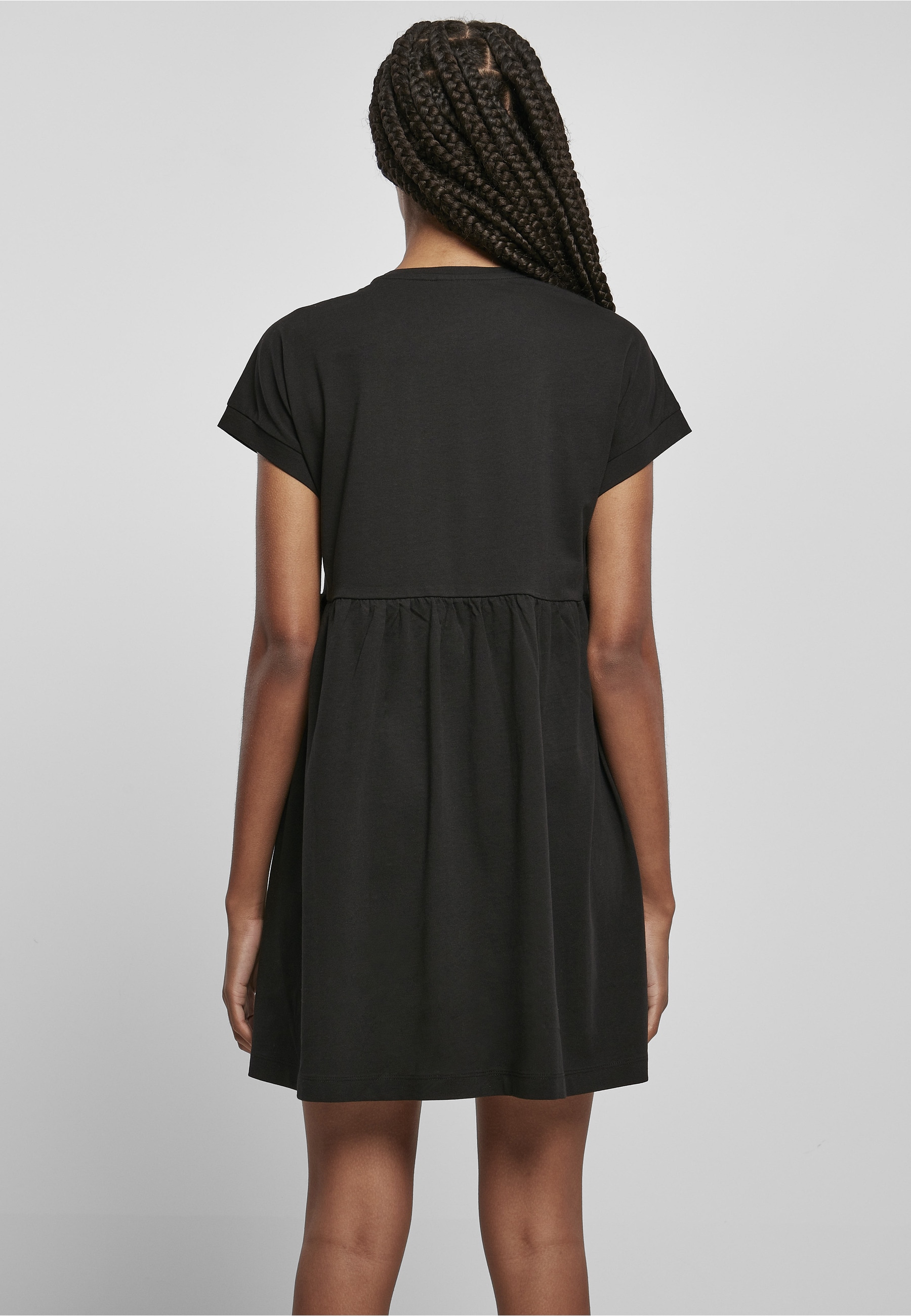 URBAN CLASSICS A-Linien-Kleid »Urban Classics Damen Ladies Organic Empire Valance Tee Dress« 1 Stk. tlg.