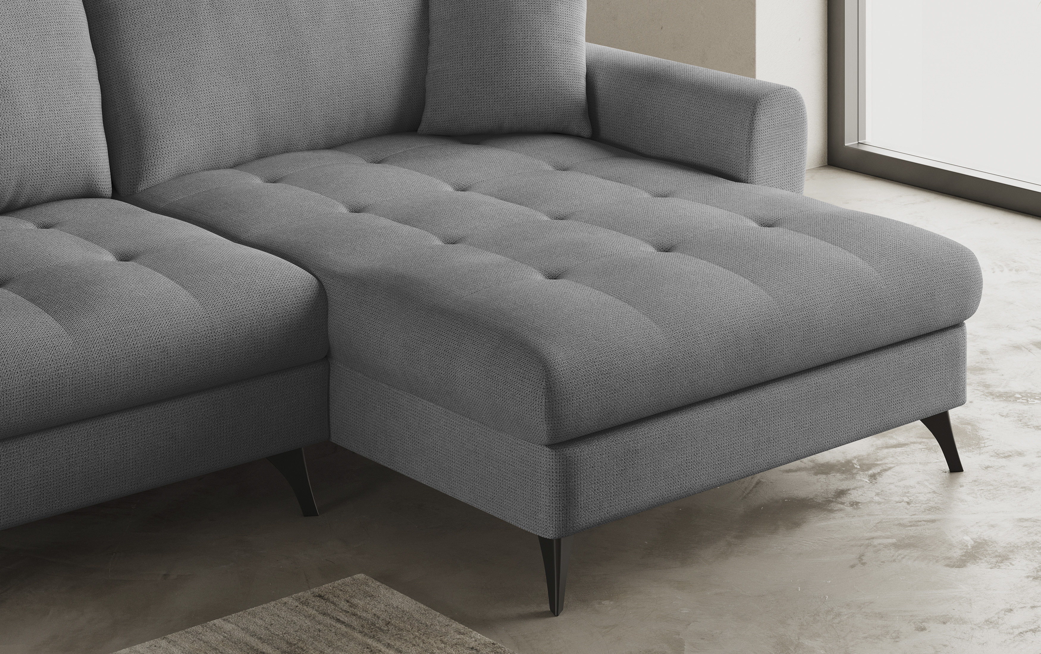 Thumbnail - Mr. Couch Ecksofa "Blackburn II, L-Form", Mit Kaltschaumpolsterung bis 140 kg belastbar