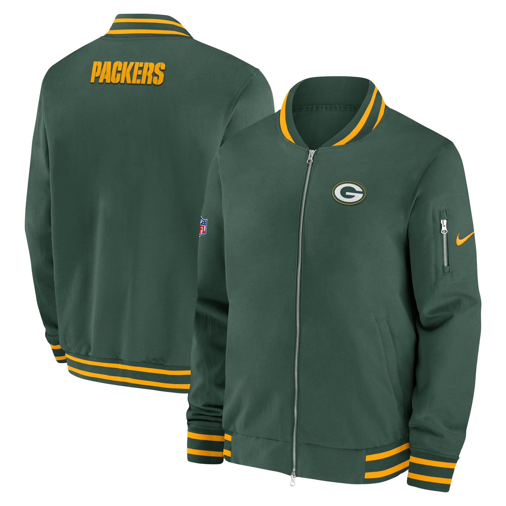 Nike Bomberjacke "Nike Jacke Green Bay Packers Nike Coach Bomber" günstig online kaufen