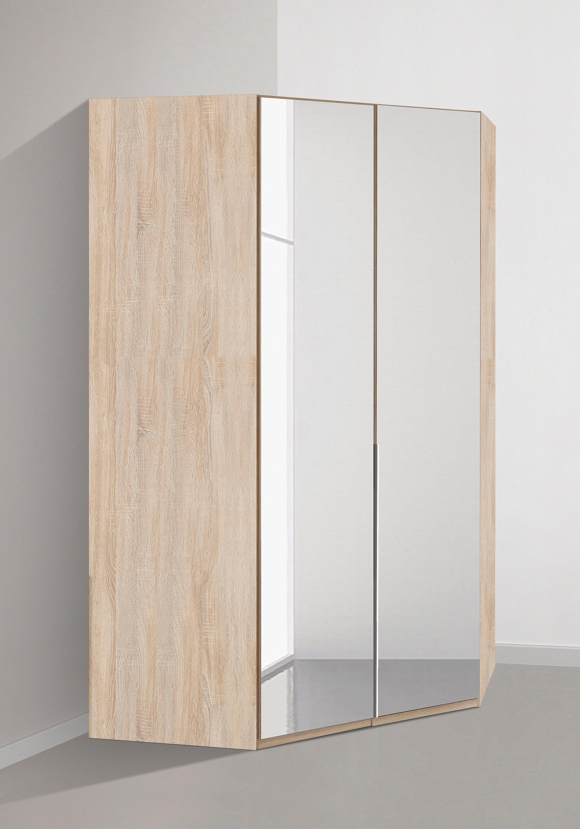 Wimex Eckkleiderschrank »New Spiegeltüren Leuchte York«, BAUR mit und LED 