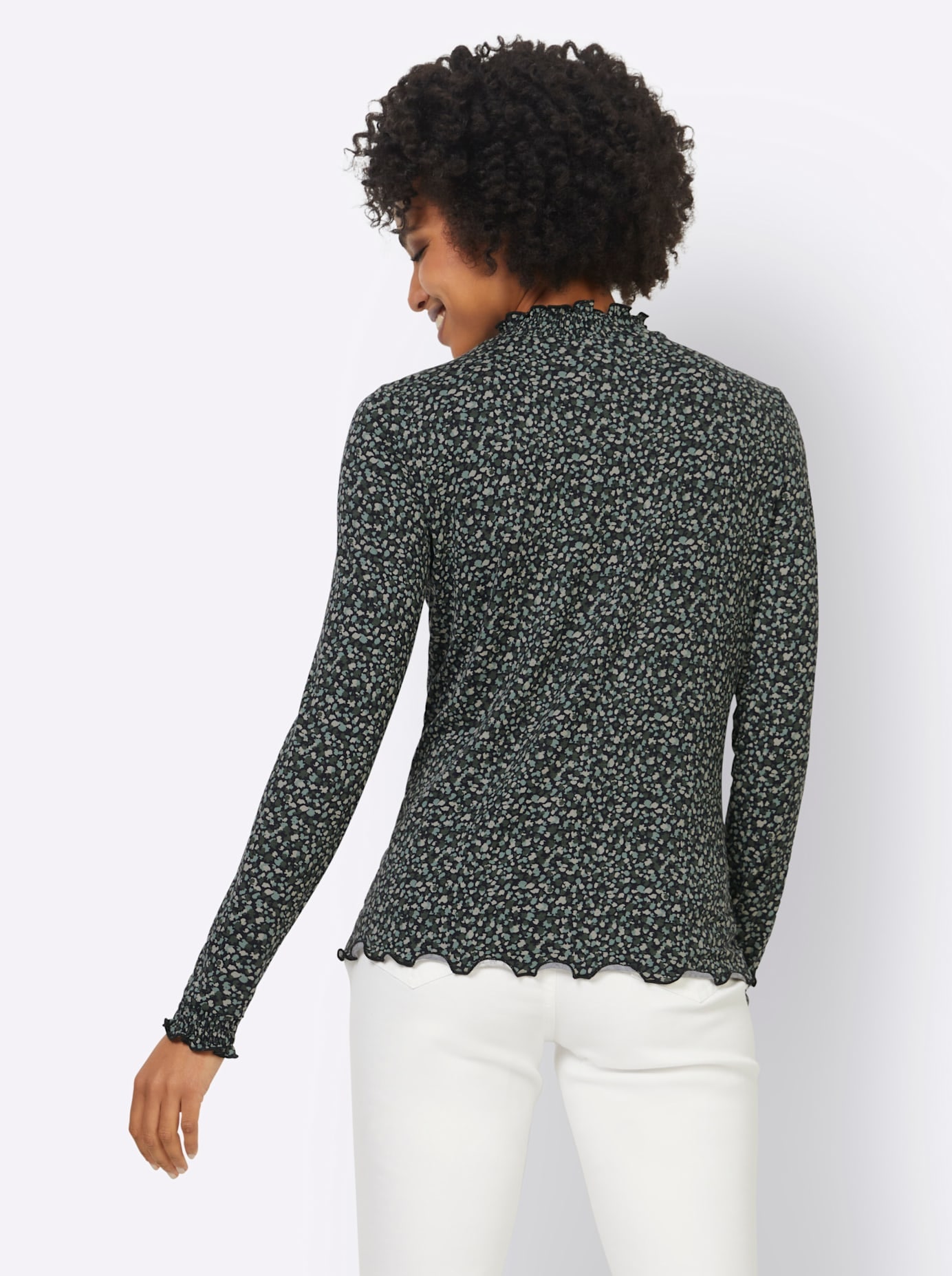 heine Langarmshirt »Druck-Shirt«, (1 tlg.)