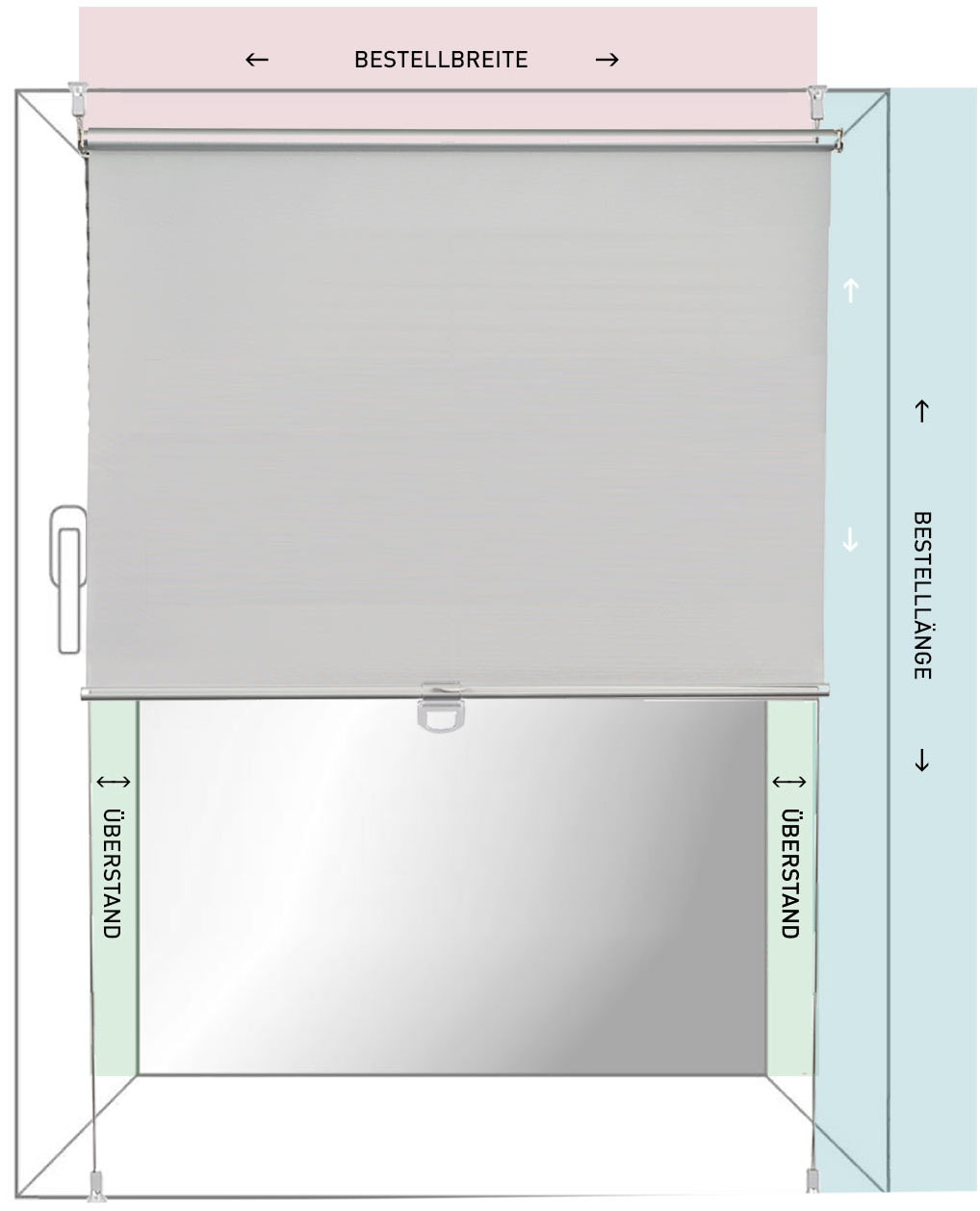 K-HOME Doppelrollo »Welle« Lichtschutz ohne Bohren im Festmaß