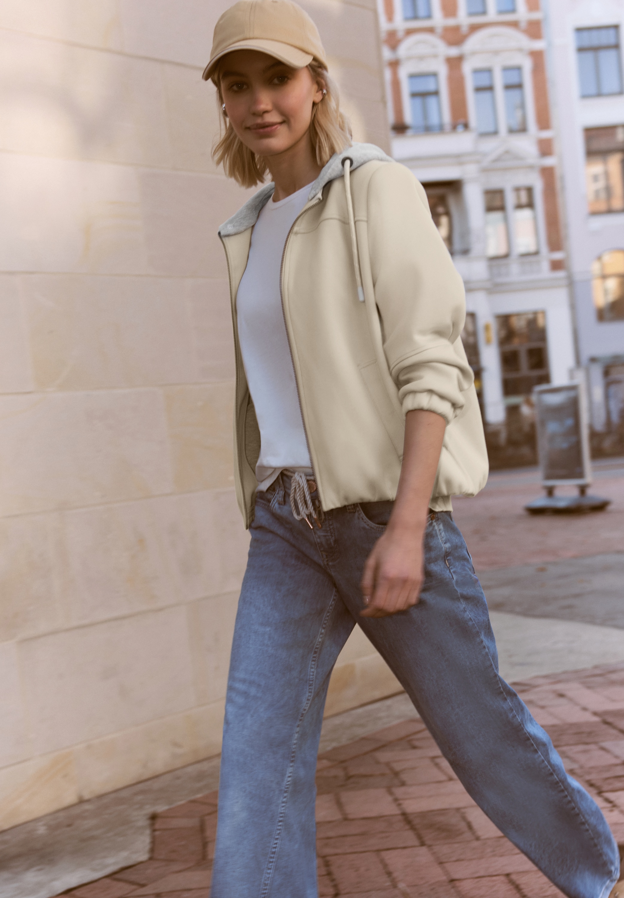 STREET ONE STUDIO Bomberjacke mit Kapuze mit Kapuze günstig online kaufen