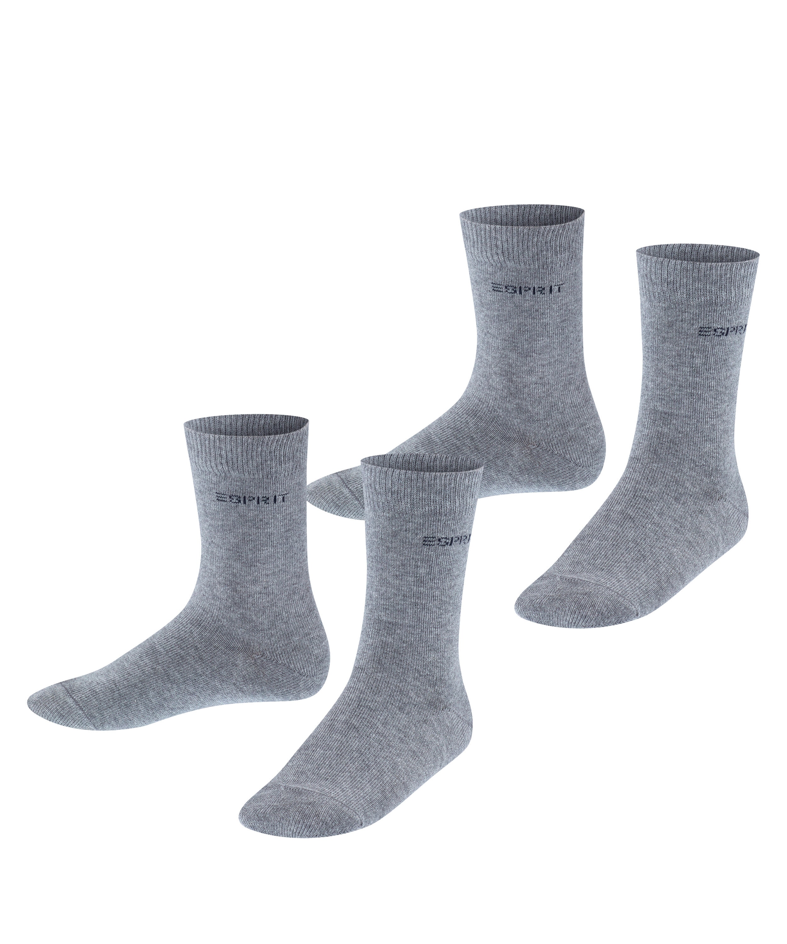 Esprit Socken "Foot Logo" 2 Paar, kurz, verstärkt, hochwertig, uni
