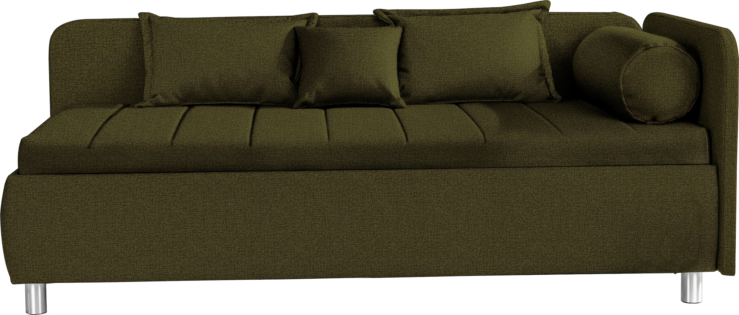 alina Schlafsofa "Kiana", mit Bettkasten und Zierkissen, Liegefläche 90/200 cm oder 100/200 cm