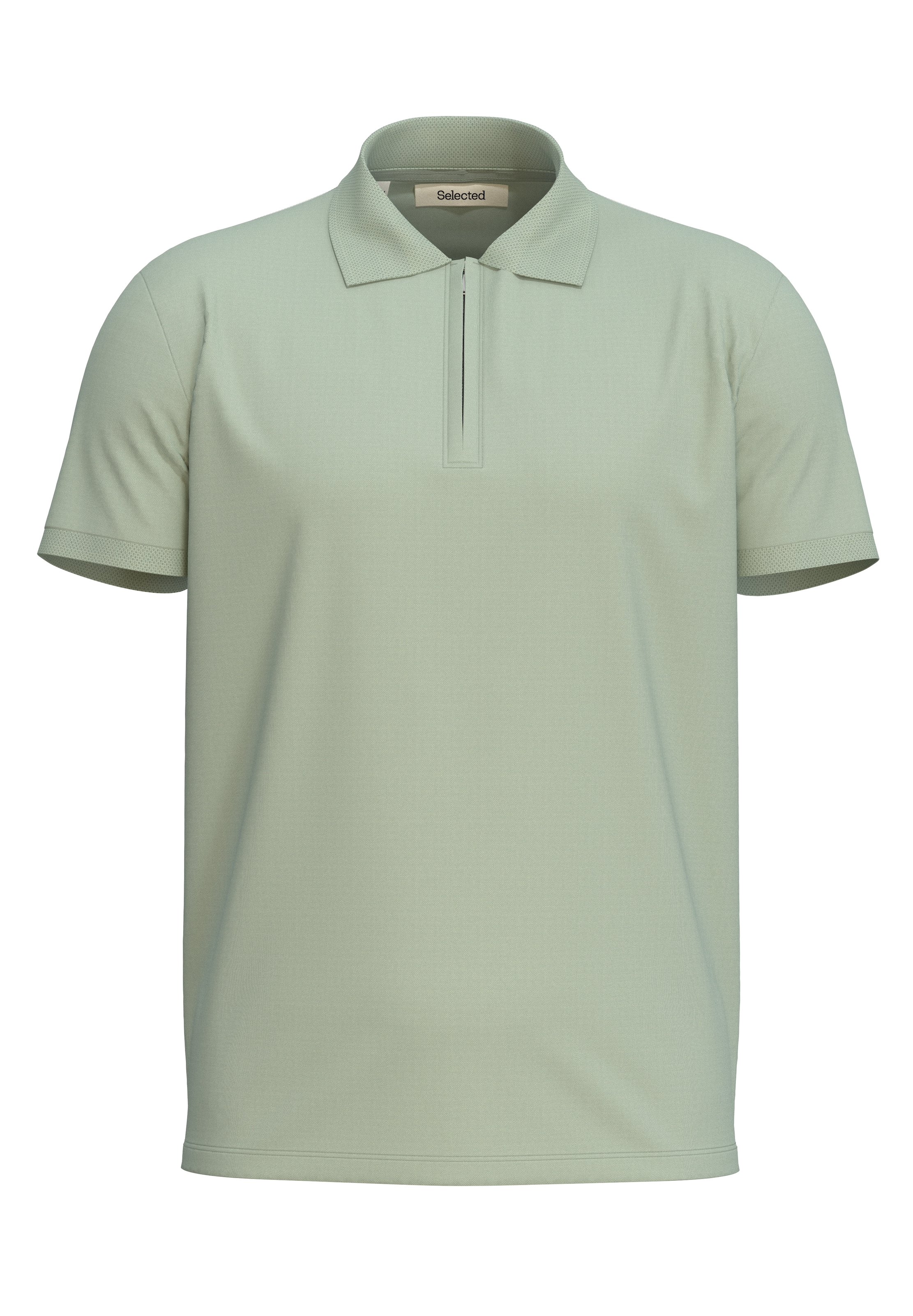 SELECTED "SLHFAVE ZIP SS POLO NOOS" Baumwollmischung, regular fit günstig online kaufen