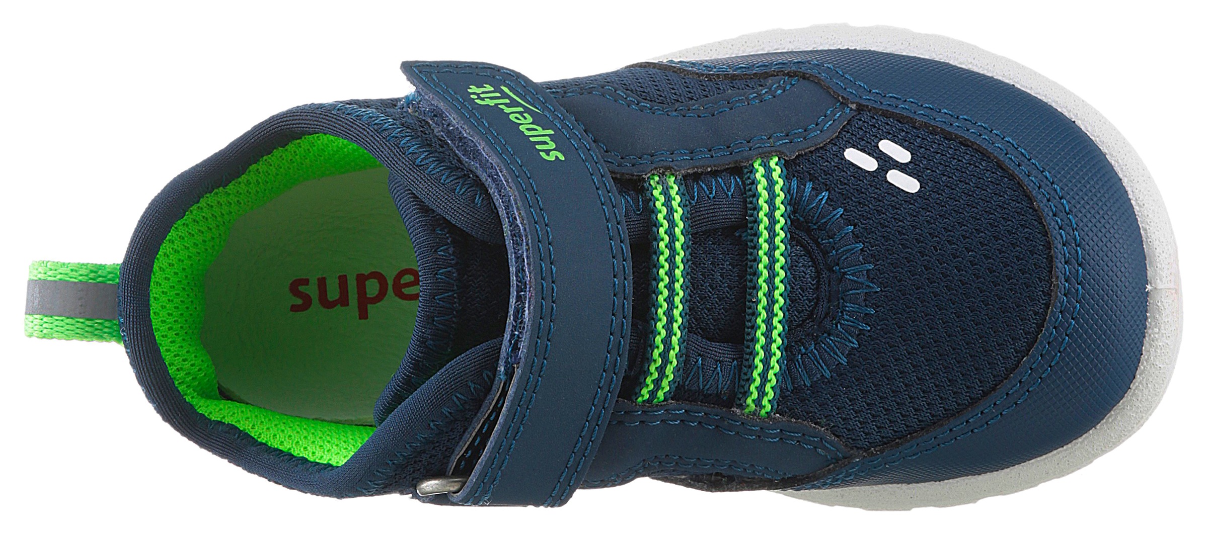 Superfit Klettschuh »SPORT7 MINI WMS: mittel«, Sneaker zum Schlupfen, Unifarben, Größenschablone zum Download