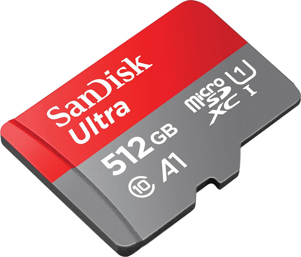 Sandisk Speicherkarte »Ultra® microSDXC 512GB«, (UHS-I Class 10 120 MB/s Lesegeschwindigkeit)