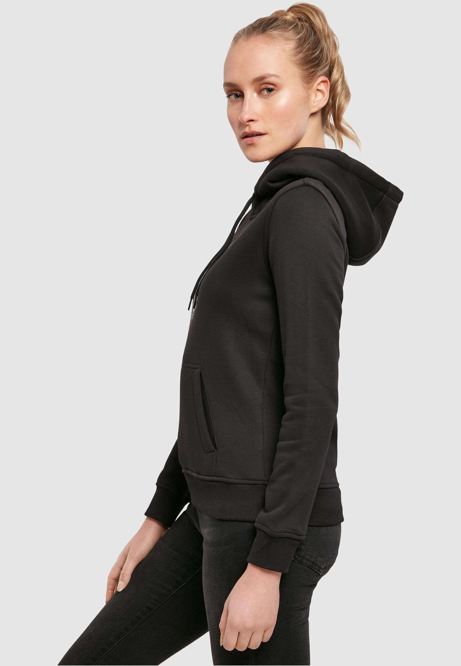 MisterTee Rundhalspullover »MisterTee Damen Ladies Moth Hoody«, (1 tlg.)