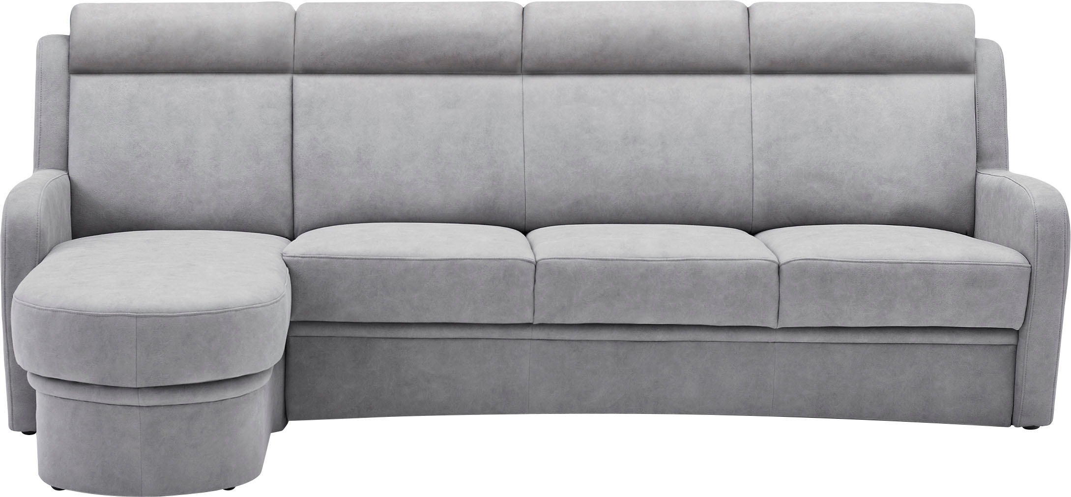 VILLA BECK Ecksofa »Varese L-Form«, (2 St.), Kopfteilverstellung, wahlweise mit Sitzvorzug, in Sitzhöhe 49 cm