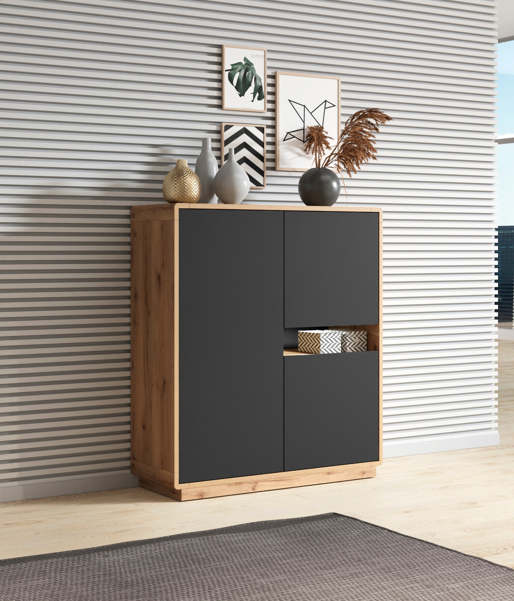 INOSIGN Highboard "ASTON", Breite 121 cm.