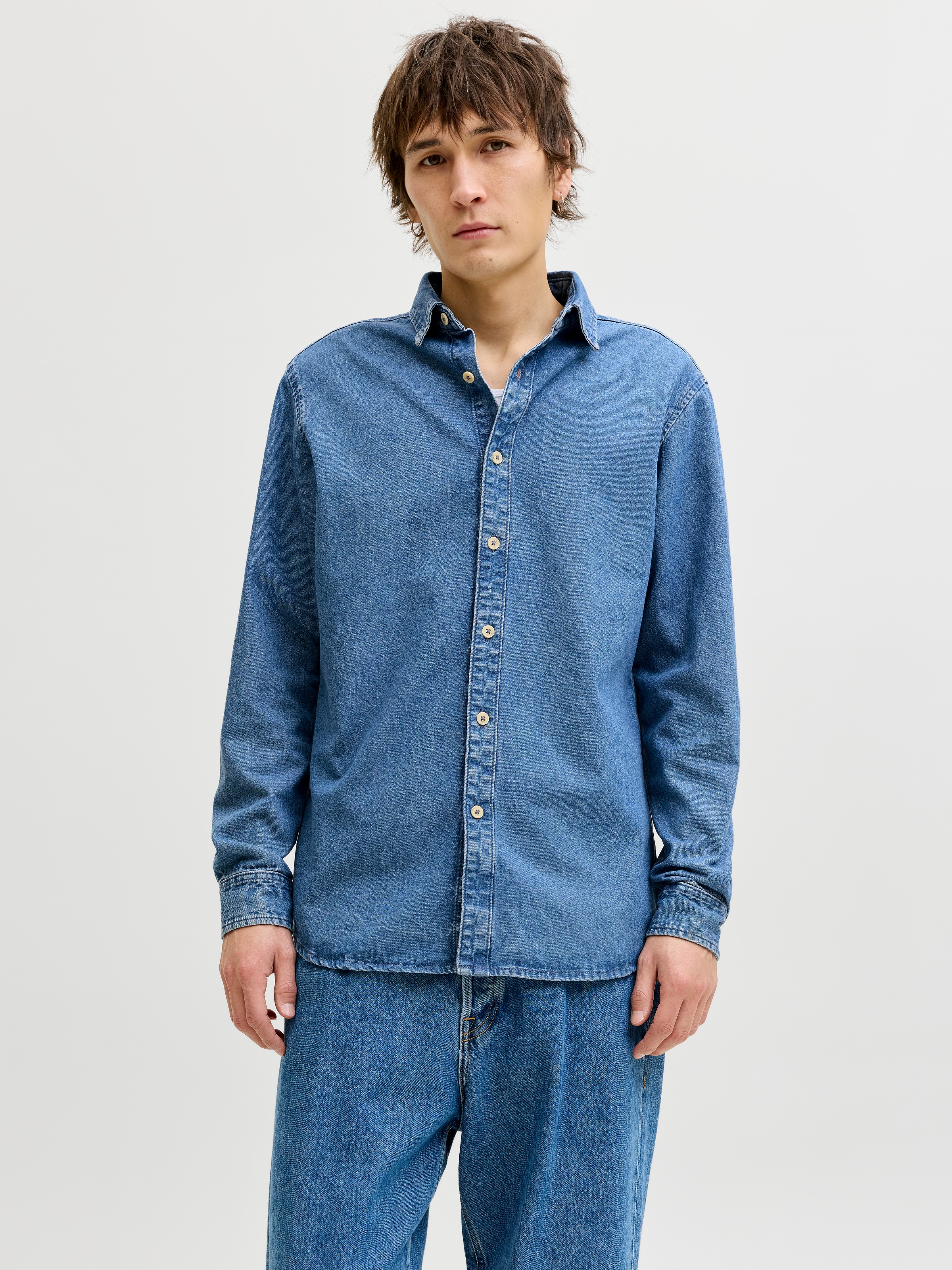 Jack & Jones Jeanshemd "JJESTANLEY JJSHIRT AT 021 NOOS" Baumwolle, normal g günstig online kaufen