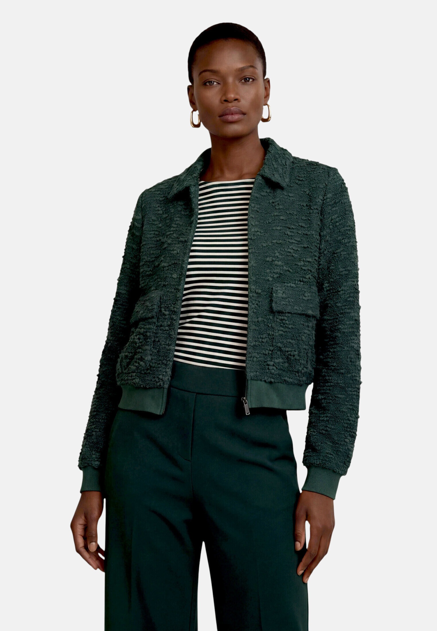 Zero Jackenblazer »Damen mit Kragen« Material