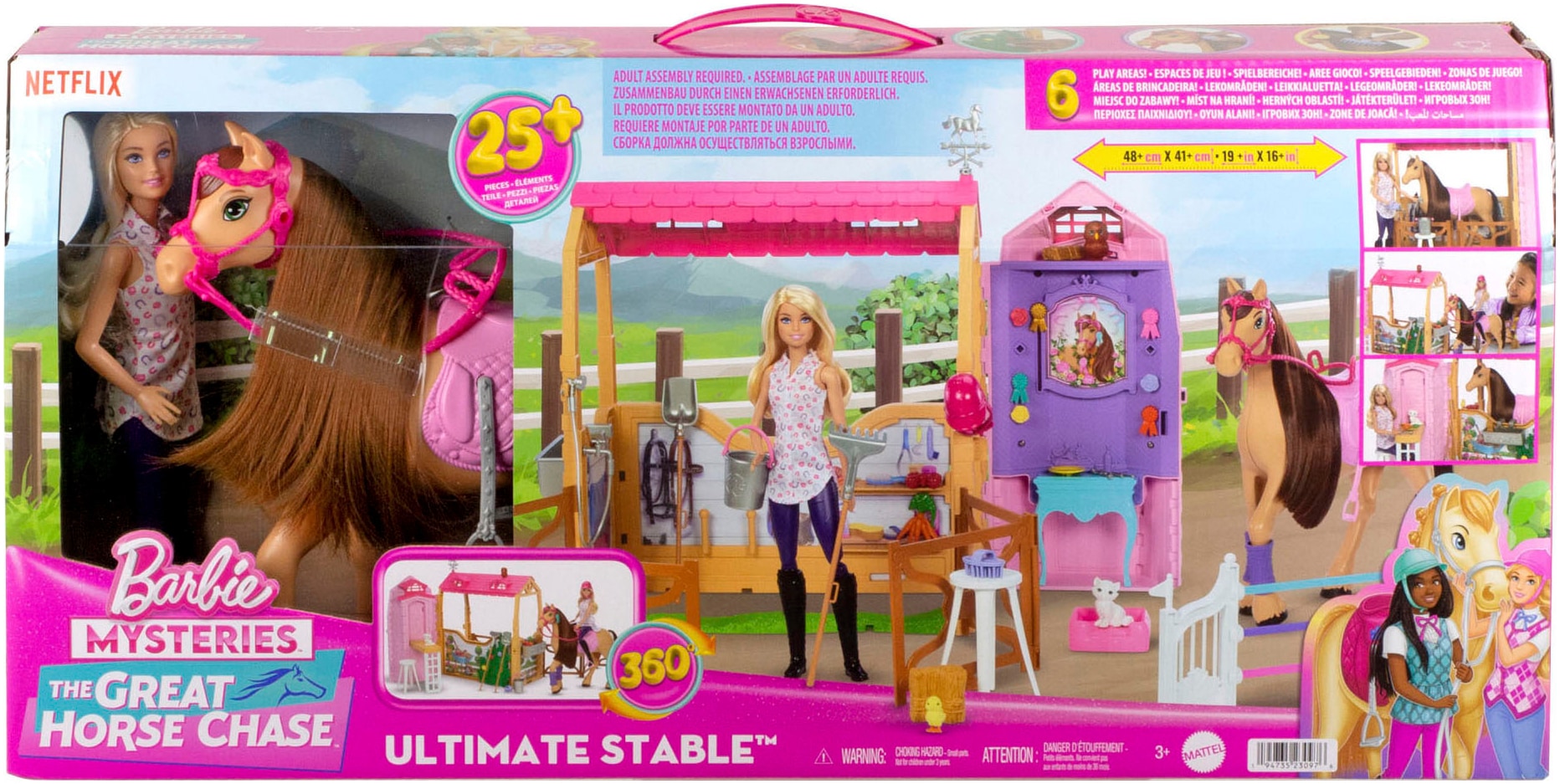 Barbie Spielwelt »Barbie Mysteries: Das geheimnisvolle Pferdeabenteuer-Spielset«