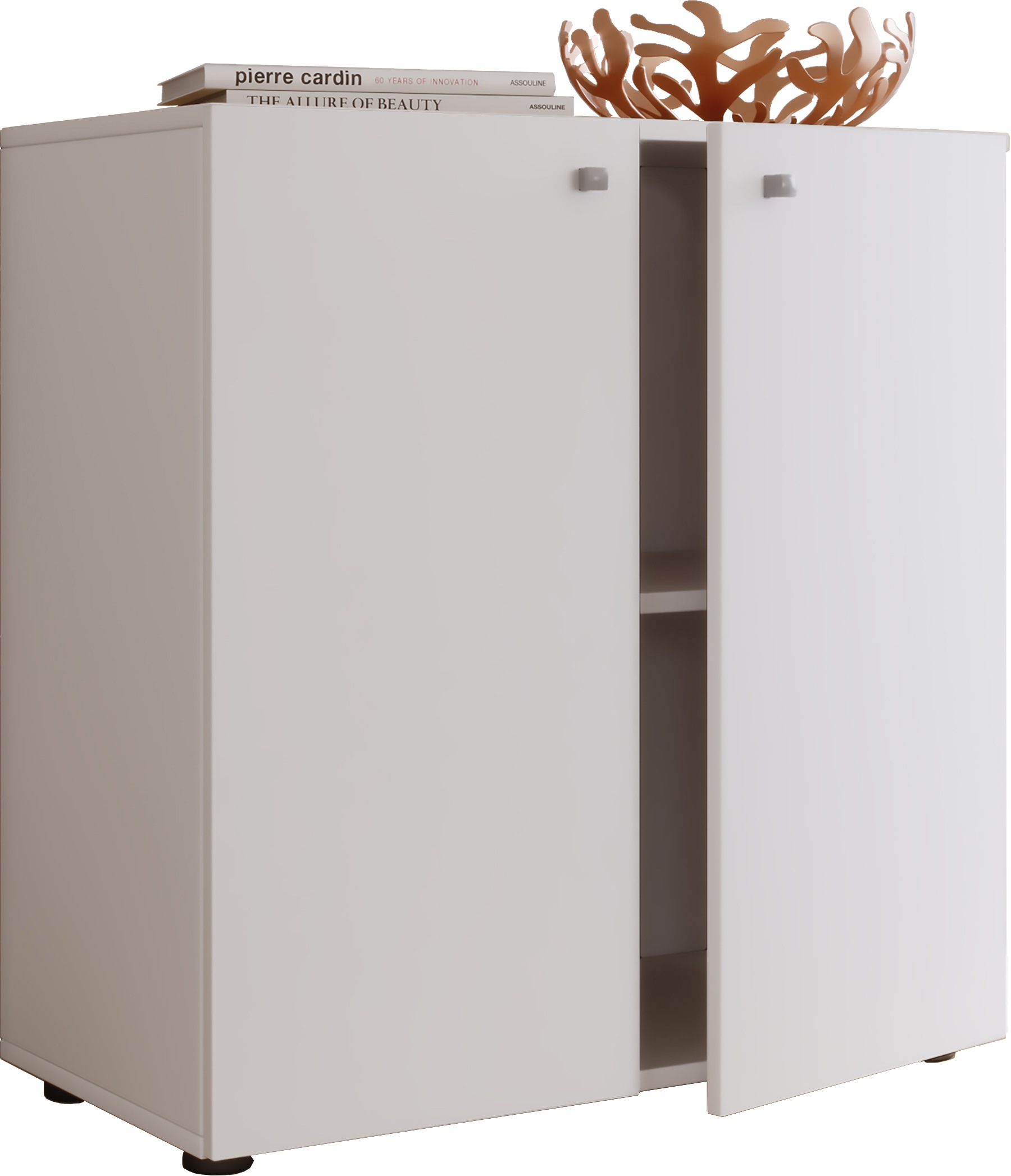 Kommode VCM, B:70cm T:36cmweiß, Sideboards, "Holz Kommode Sideboard Anrichte Vandol 1 Drehtüren"