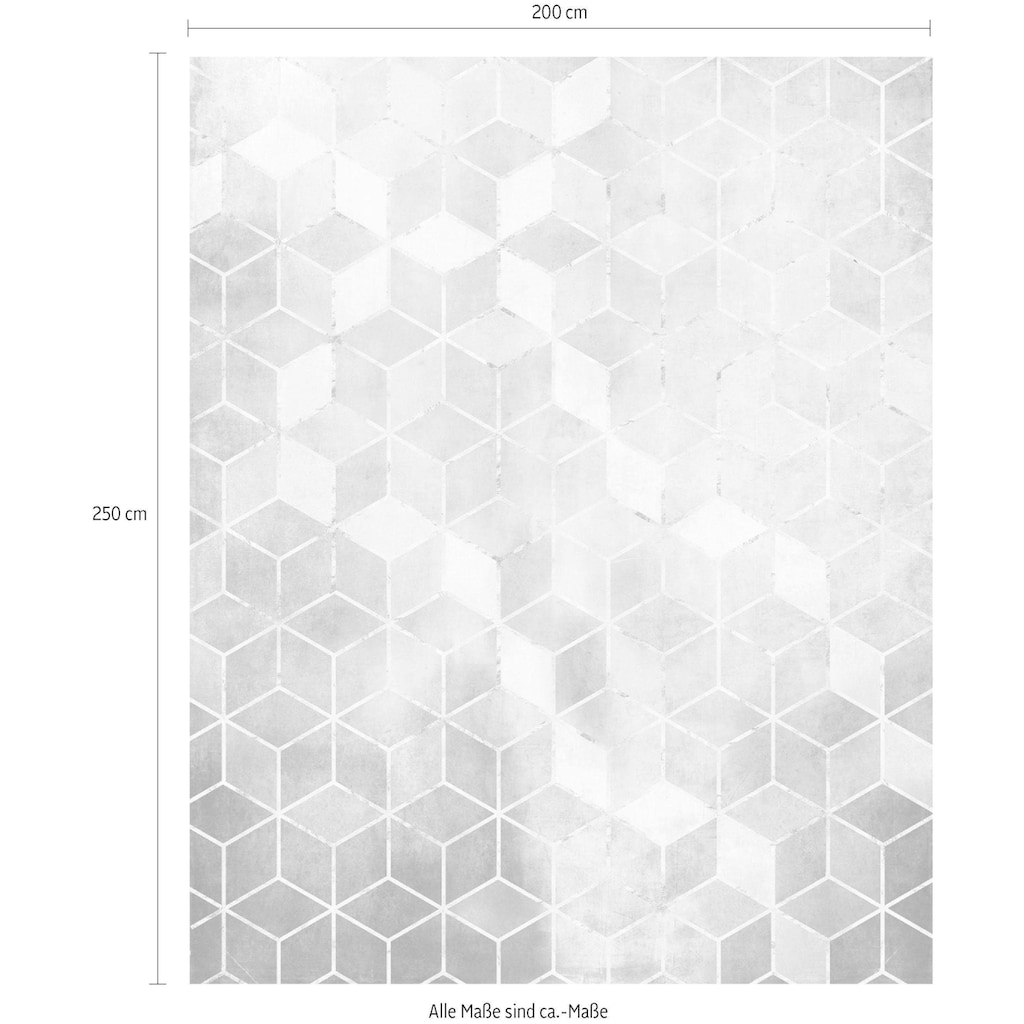 Komar Vliestapete »Mosaik Azzuro«, 200x250 cm (Breite x Höhe), Vliestapete, 100 cm Bahnbreite