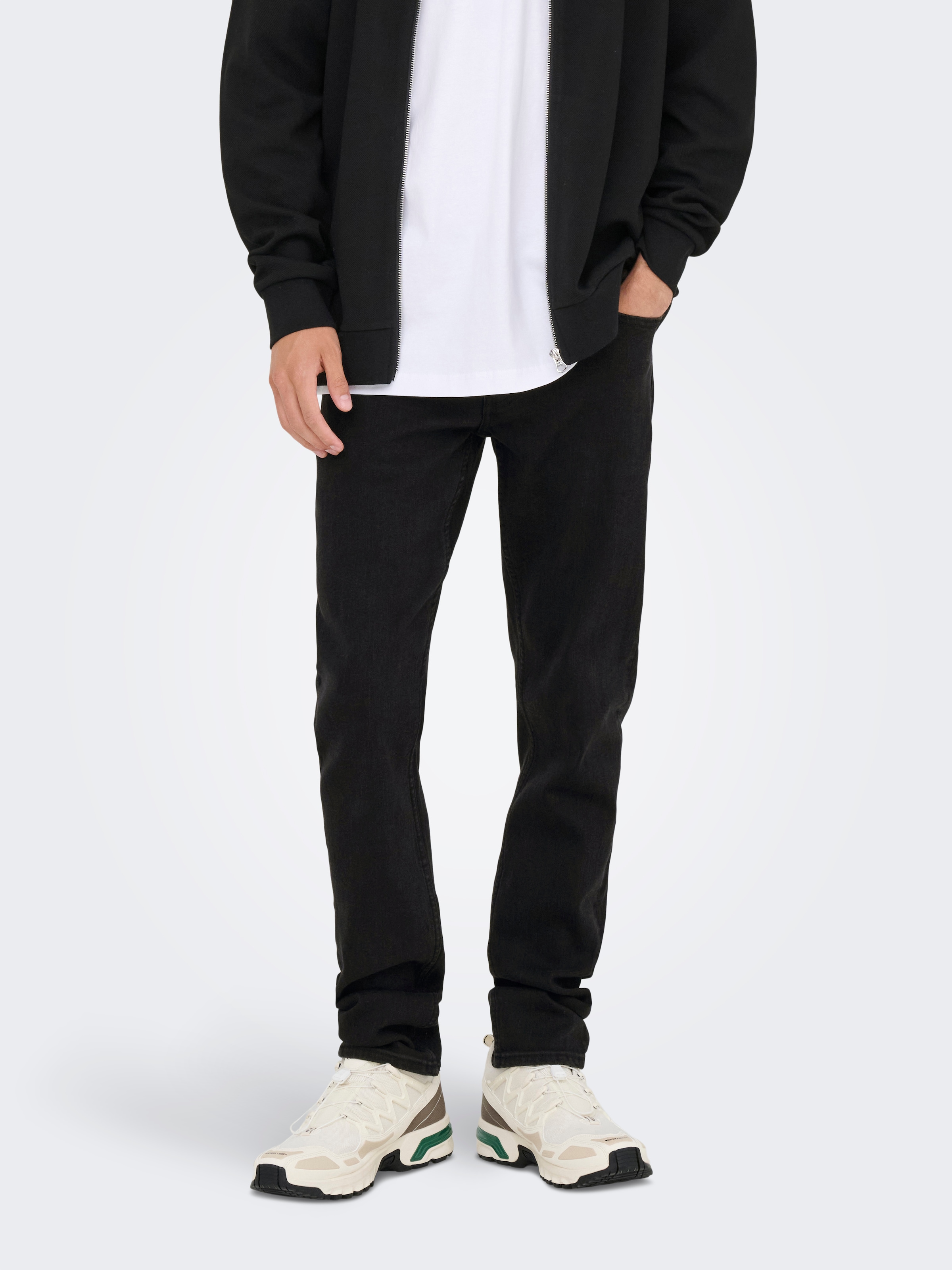 ONLY & SONS "ONSLOOM SLIM 5748 EY BOX JEANS MU" Baumwollmischung, slim fit
