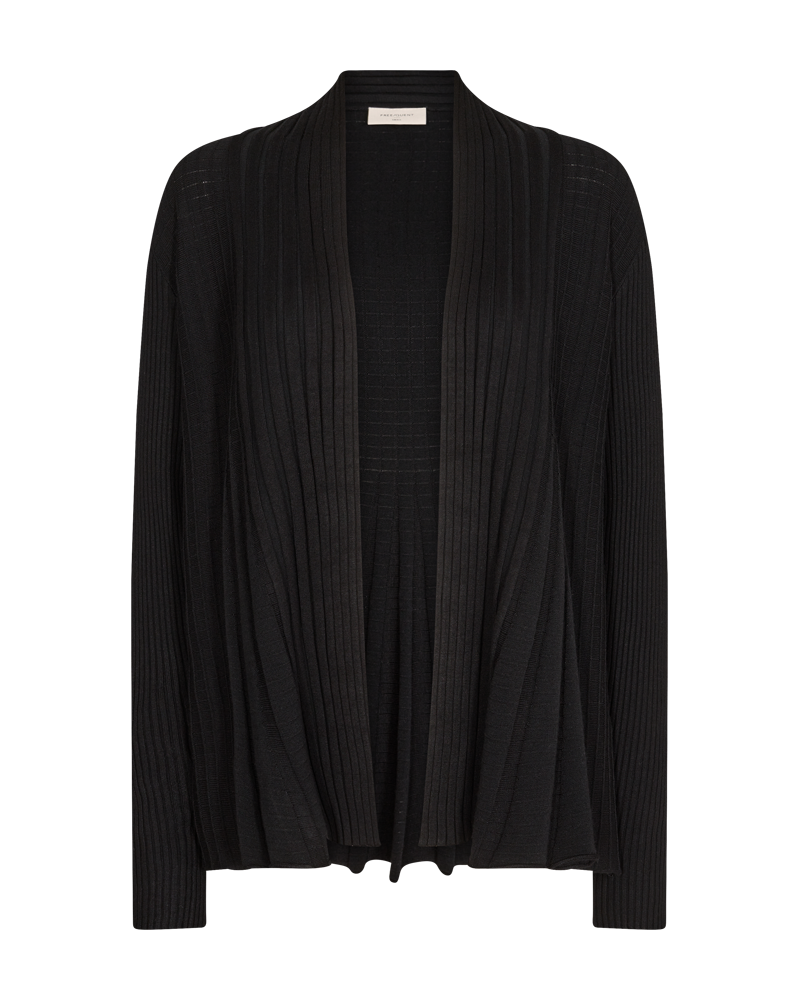 FREEQUENT Strickjacke "FQCLAUDISSE-S-CAR" in Feinstrick-Qualität und ohne V günstig online kaufen