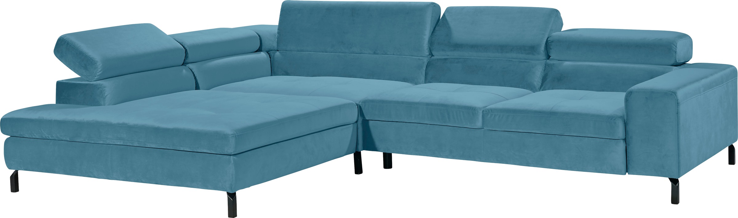 GALLERY M branded by Musterring Ecksofa »Felicia Due L-Form«, Wahlweise mit Sitzvorzug, inkl. Kopfteilverstellung, Sitzhöhe 40 cm