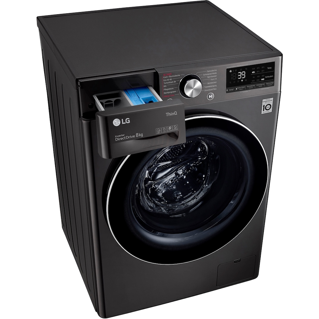 LG Waschmaschine »F4WV708P2BA«, F4WV708P2BA, 8 kg, 1400 U/min