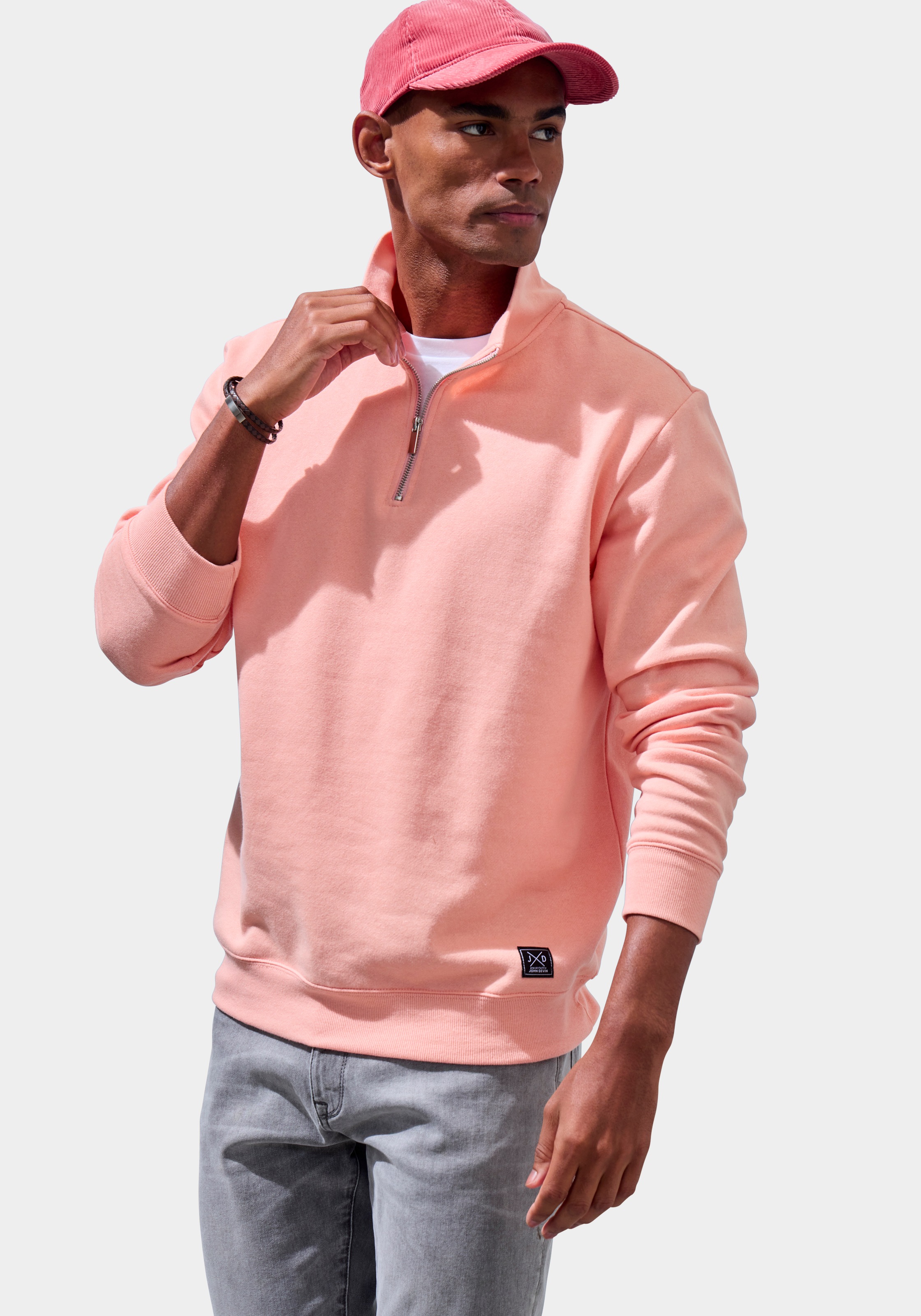 John Devin Sweatshirt Apricot S 3