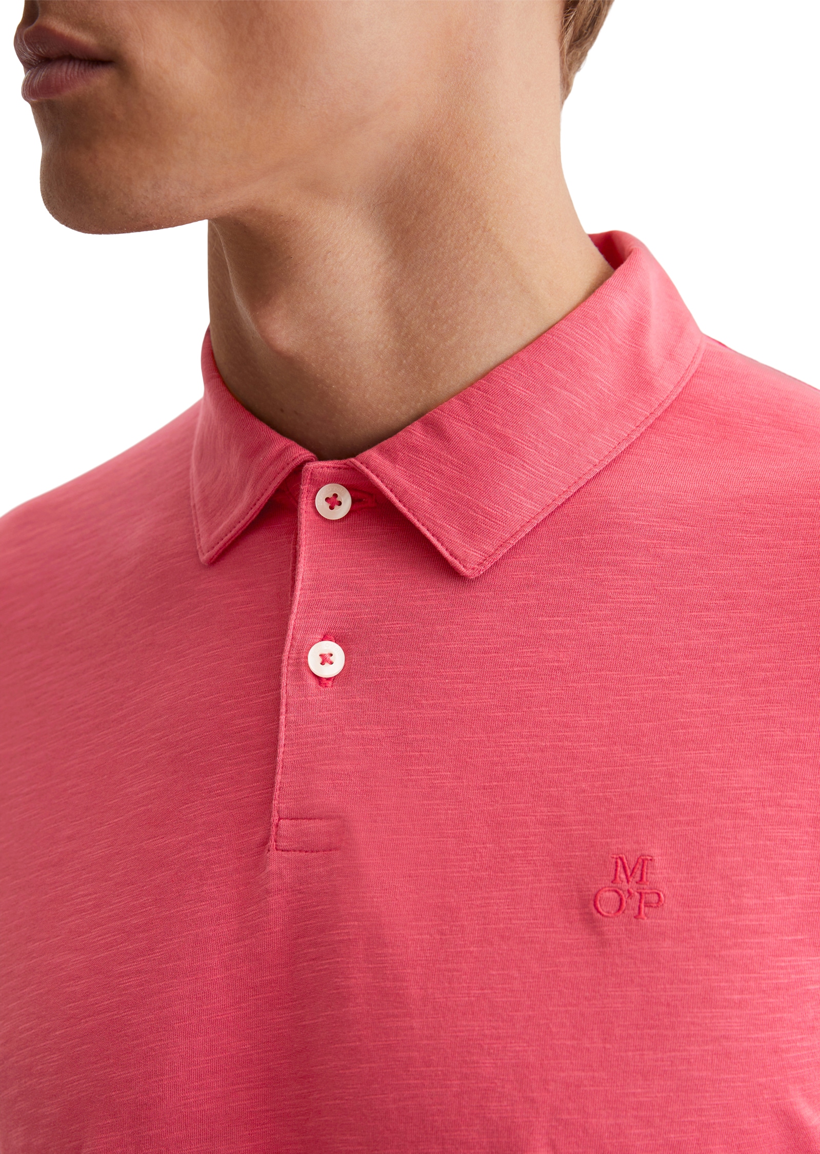 Marc O'Polo Poloshirt, mit lebendiger, bewegter Oberfläche
