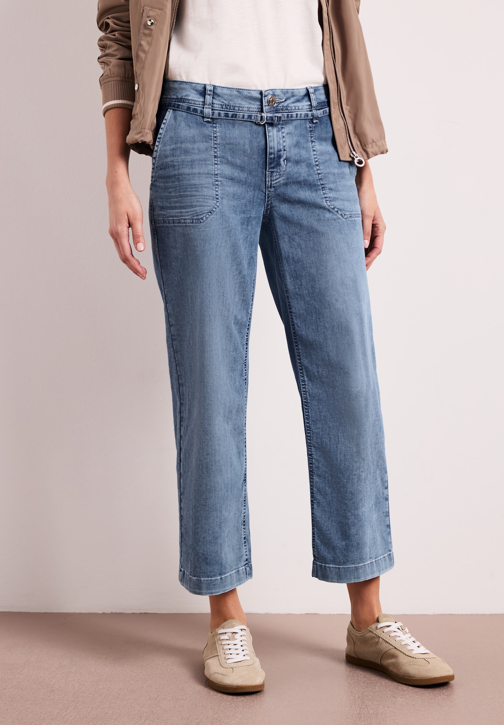 STREET ONE Loose-fit-Jeans Middle Waist