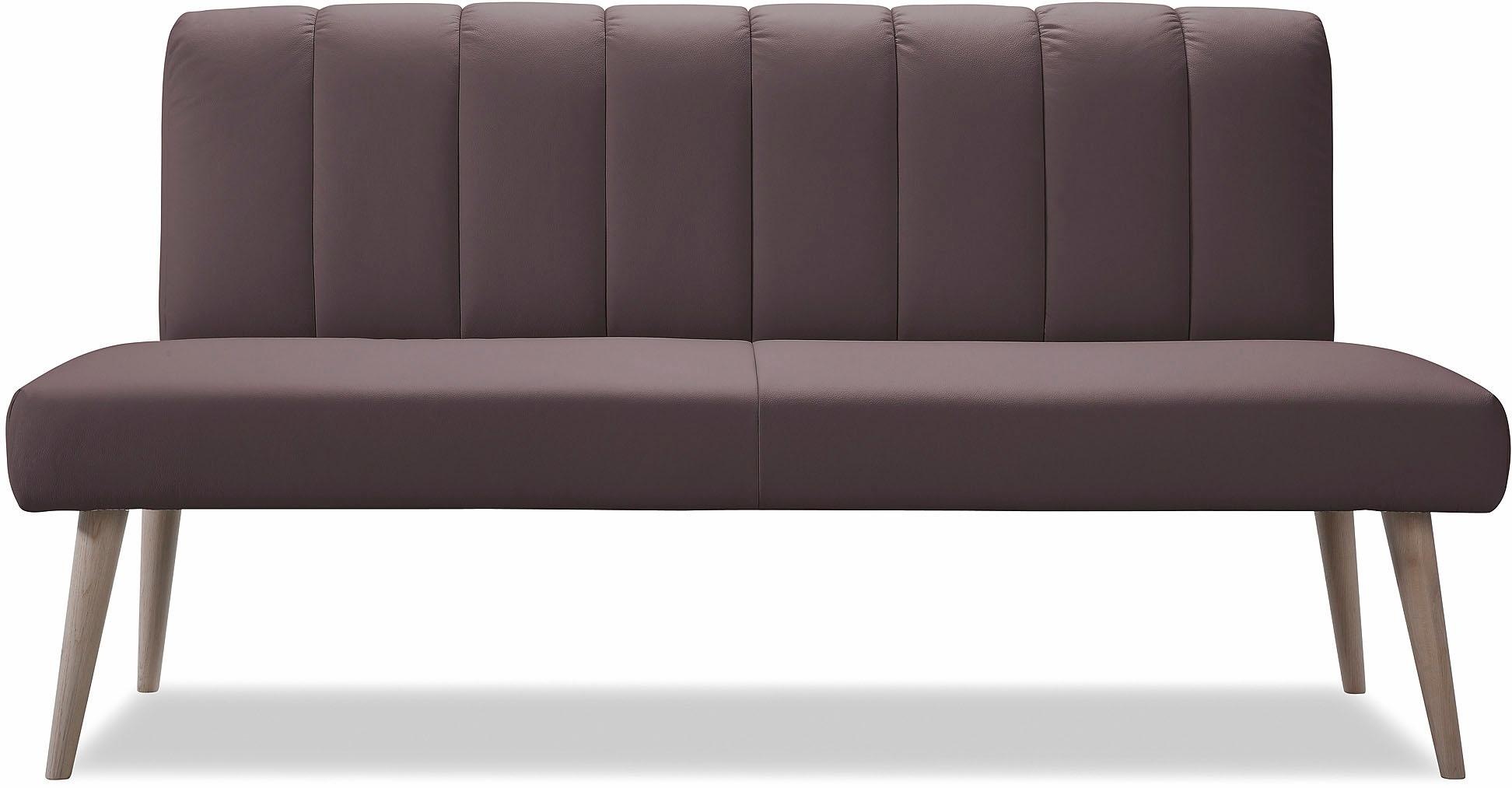 exxpo - sofa fashion Sitzbank »Costa, moderne Rückensteppung, bequem und elegant, hoher Holzfuß«, hochwertige Detailverarbeitung, Frei im Raum stellbar