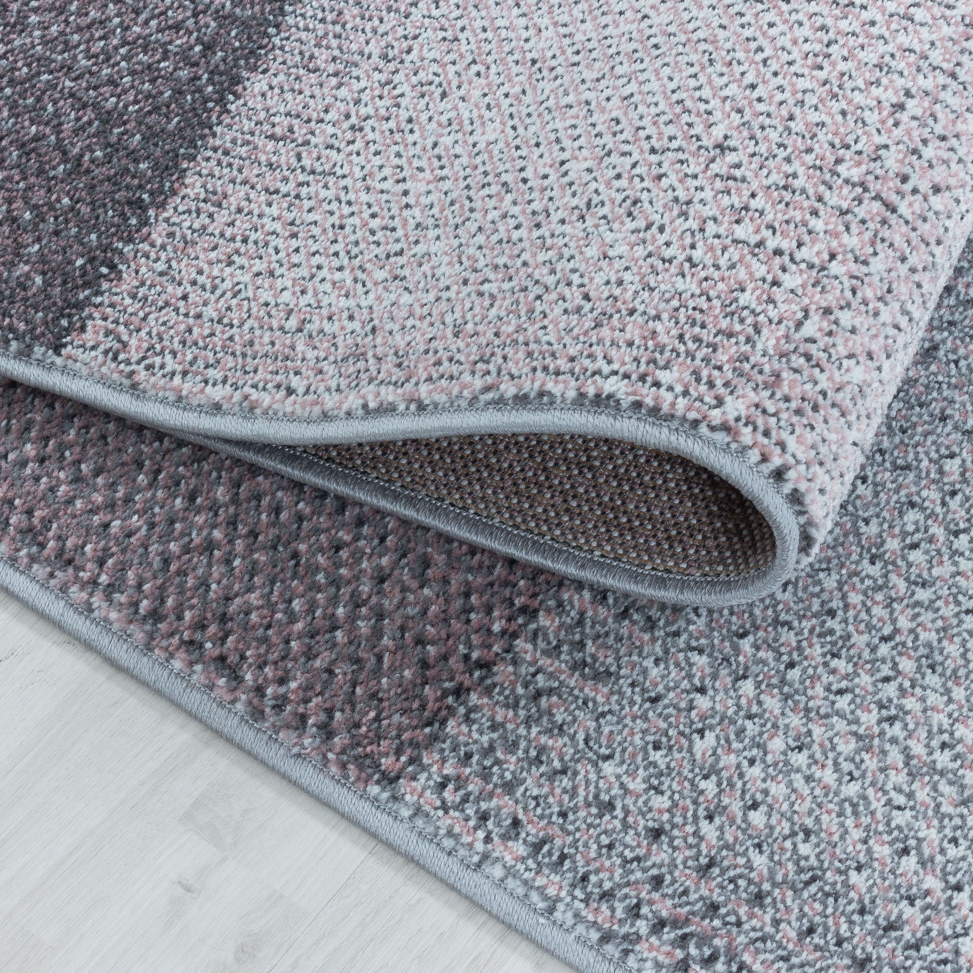 Ayyildiz Teppiche Teppich »OTTAWA 4202«, rechteckig, 8 mm Höhe, Kurzflor, Karo Muster, Patchwork, Wohnzimmer