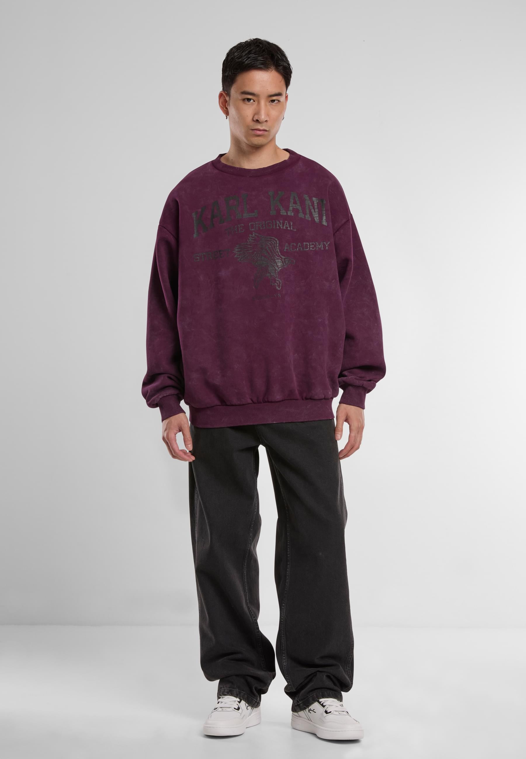 Karl Kani Rundhalspullover »Karl Kani Karl Kani Kani Street Academy Washed OS Crew«, (1 tlg.)