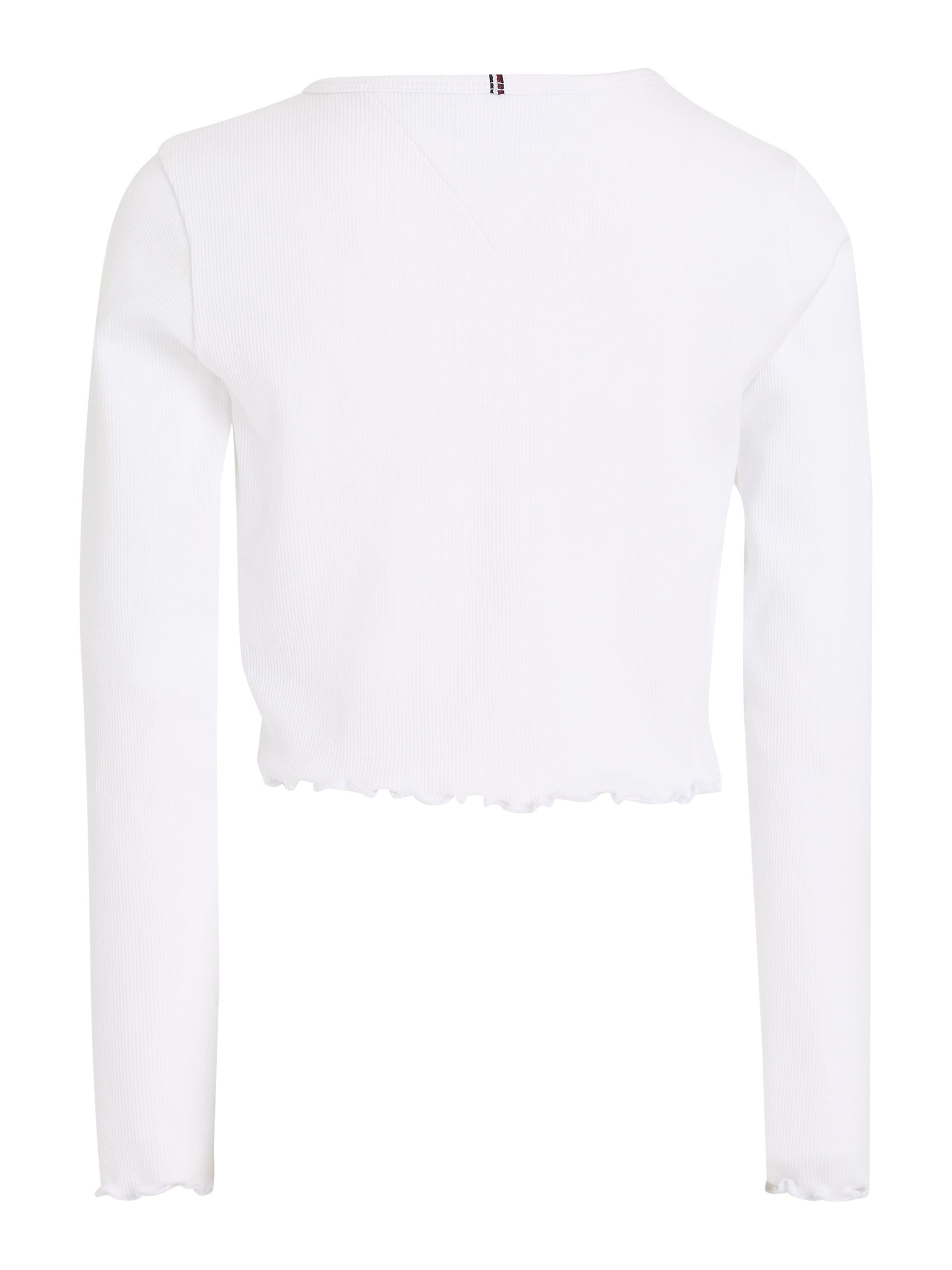 Tommy Hilfiger Langarmshirt »ESSENTIAL RIB TOP L/S« mit Babylock Saum